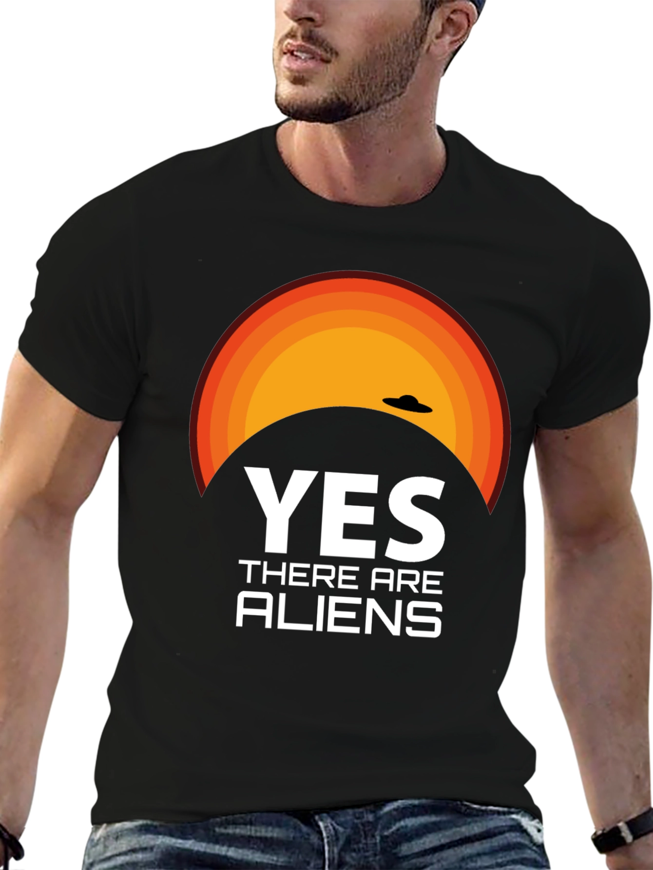 Yes There Are Aliens Graphic T-Shirt