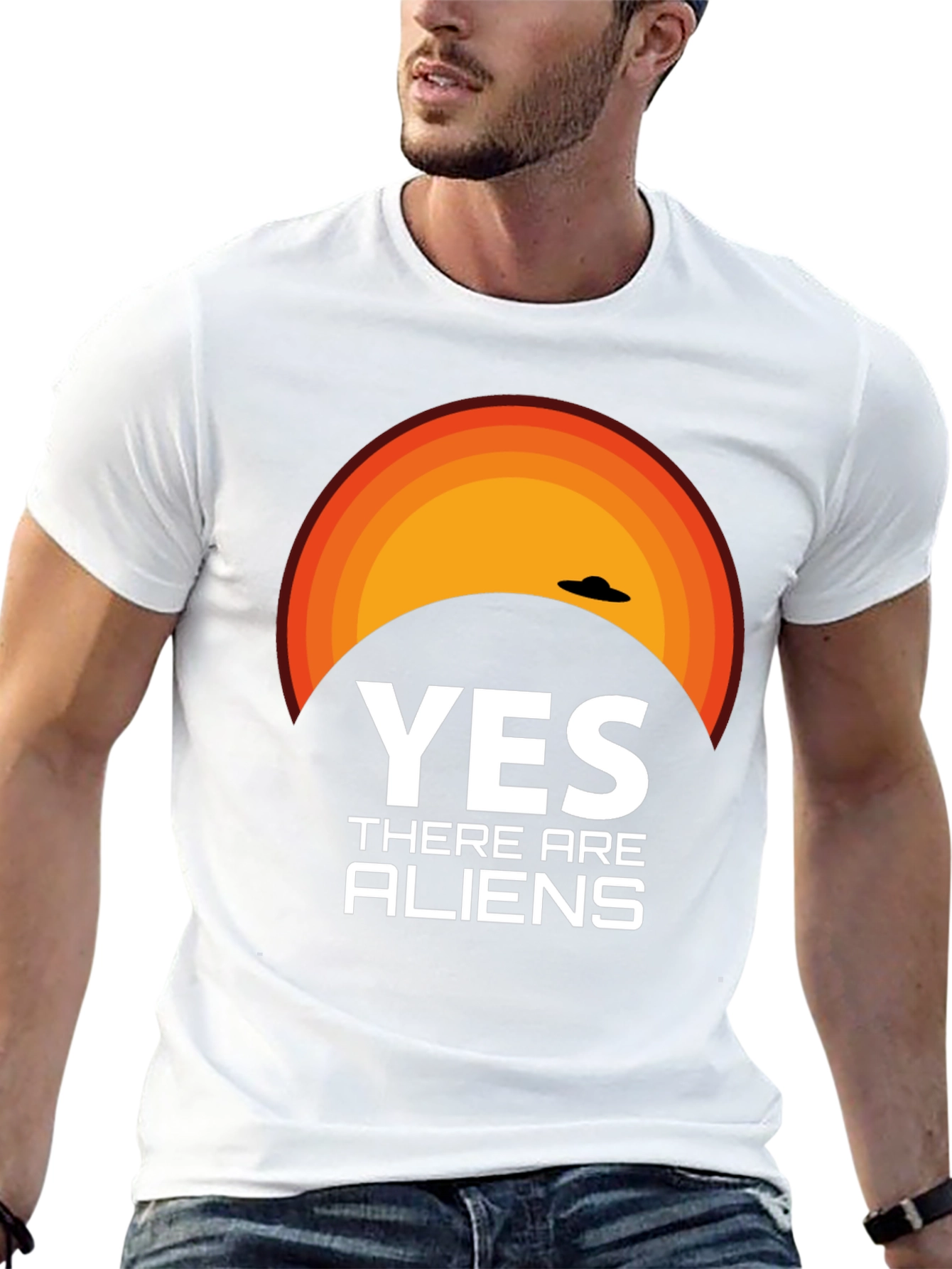 Yes There Are Aliens Graphic T-Shirt