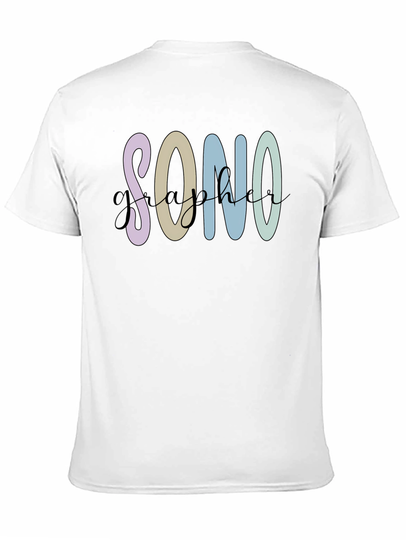 Sonographer T-Shirt - Pastel Graphic Tee