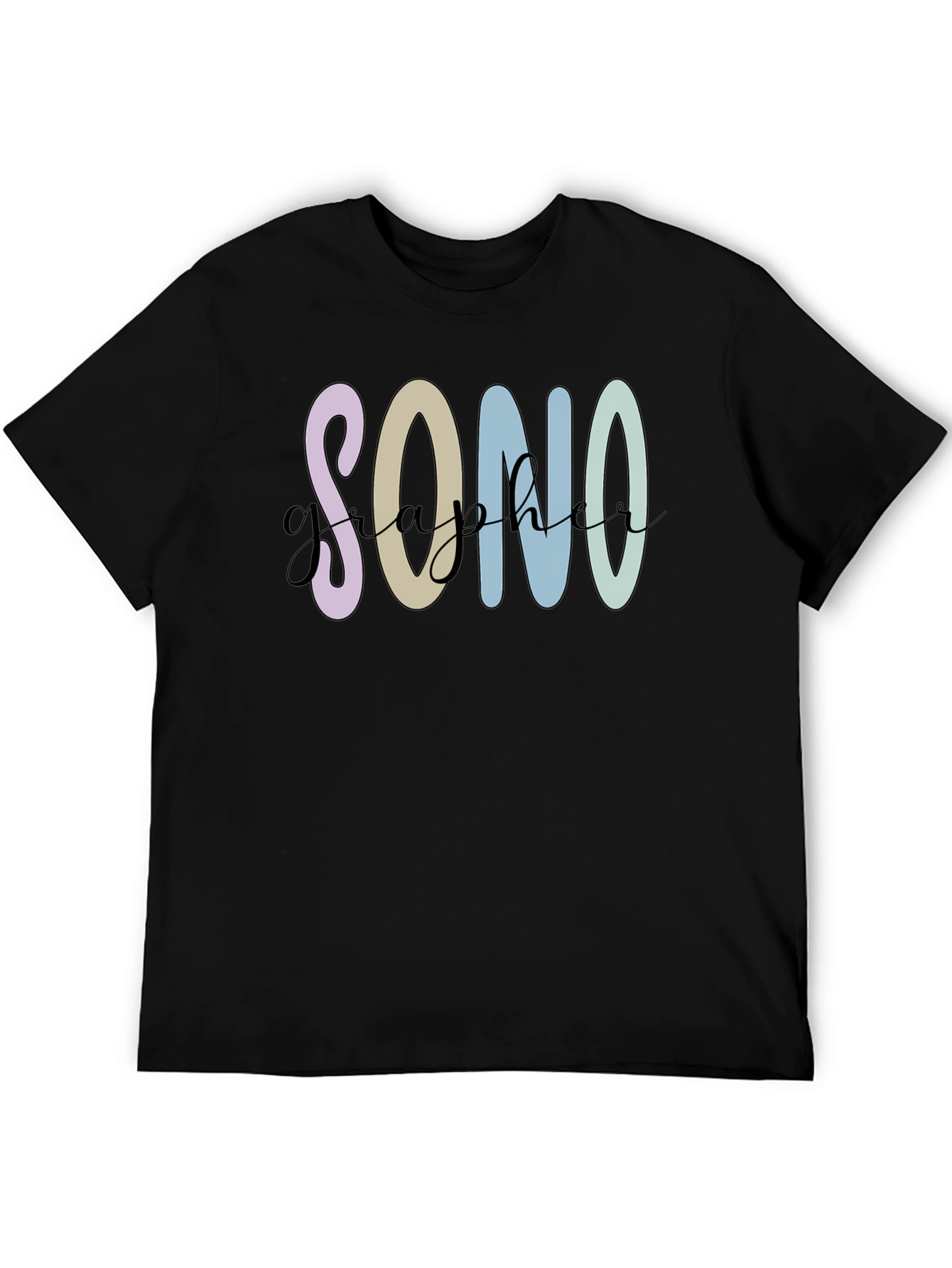 Sonographer T-Shirt - Pastel Graphic Tee