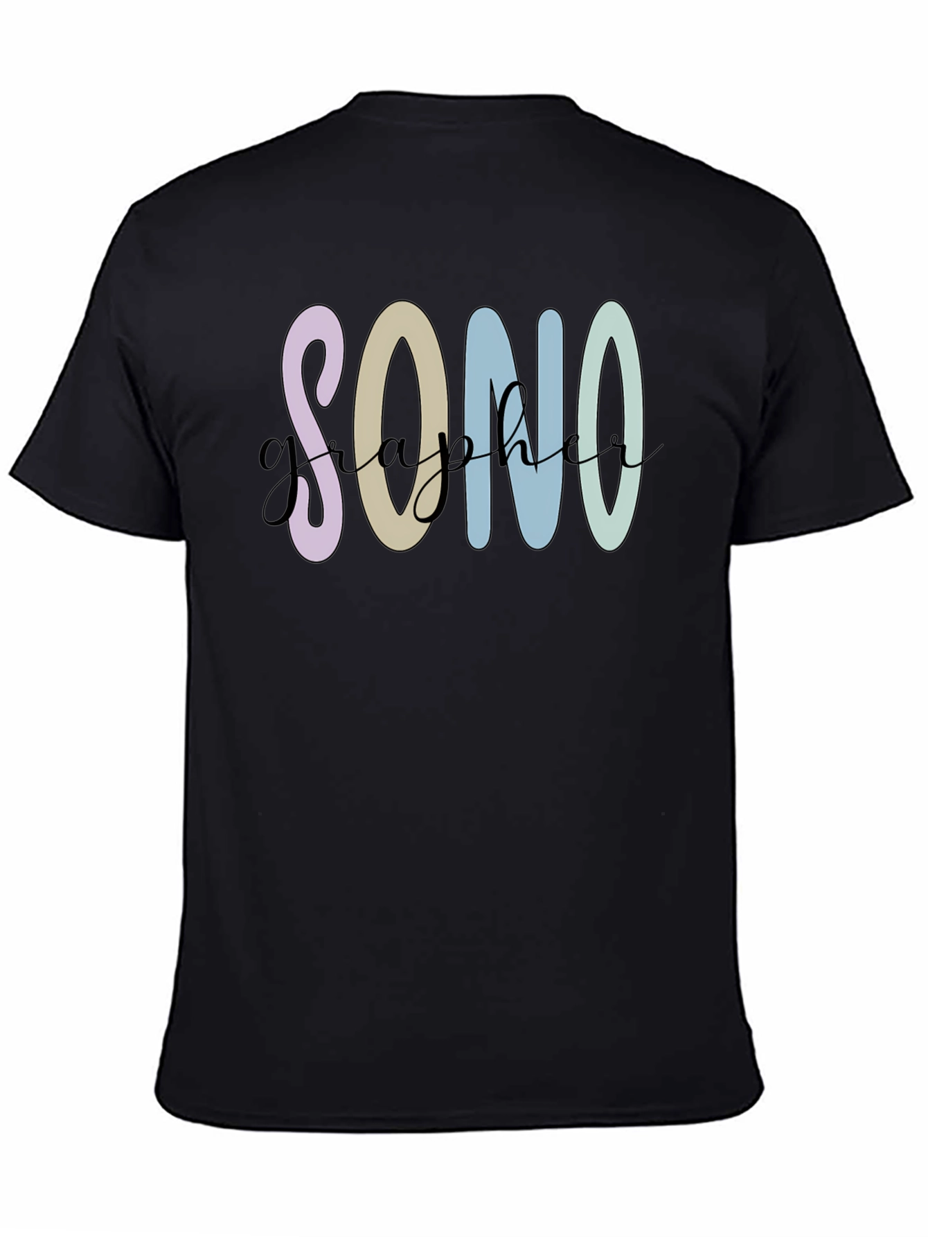 Sonographer T-Shirt - Pastel Graphic Tee