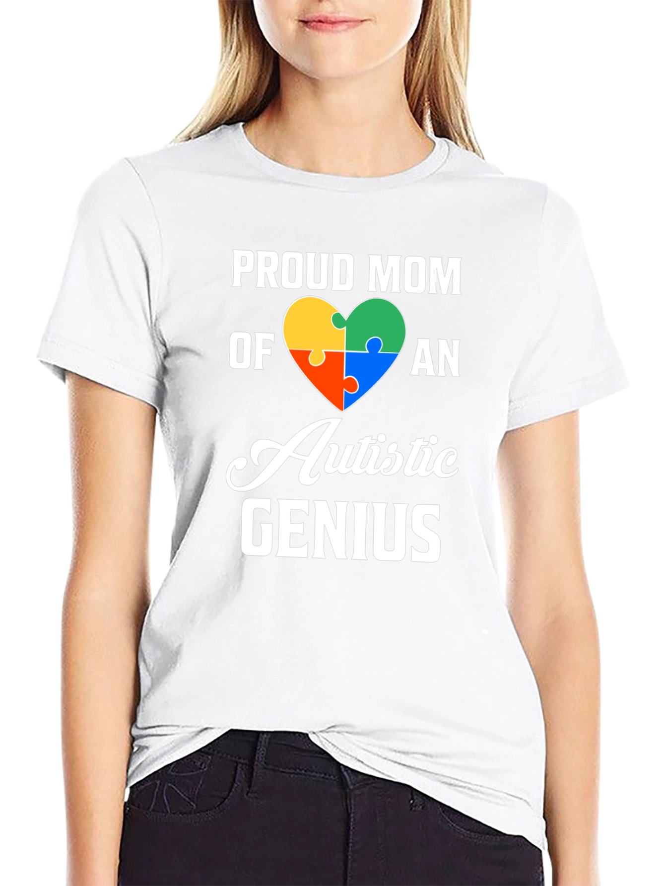 Proud Mom Autistic Genius T-Shirt