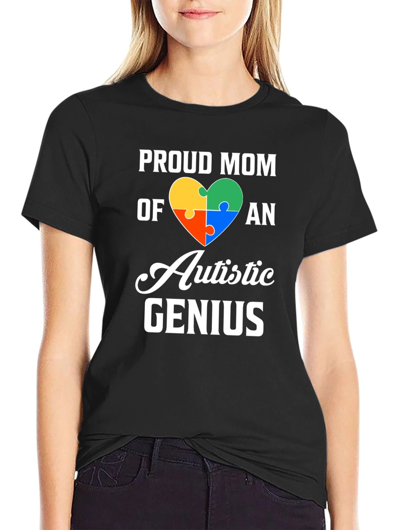 Proud Mom Autistic Genius T-Shirt
