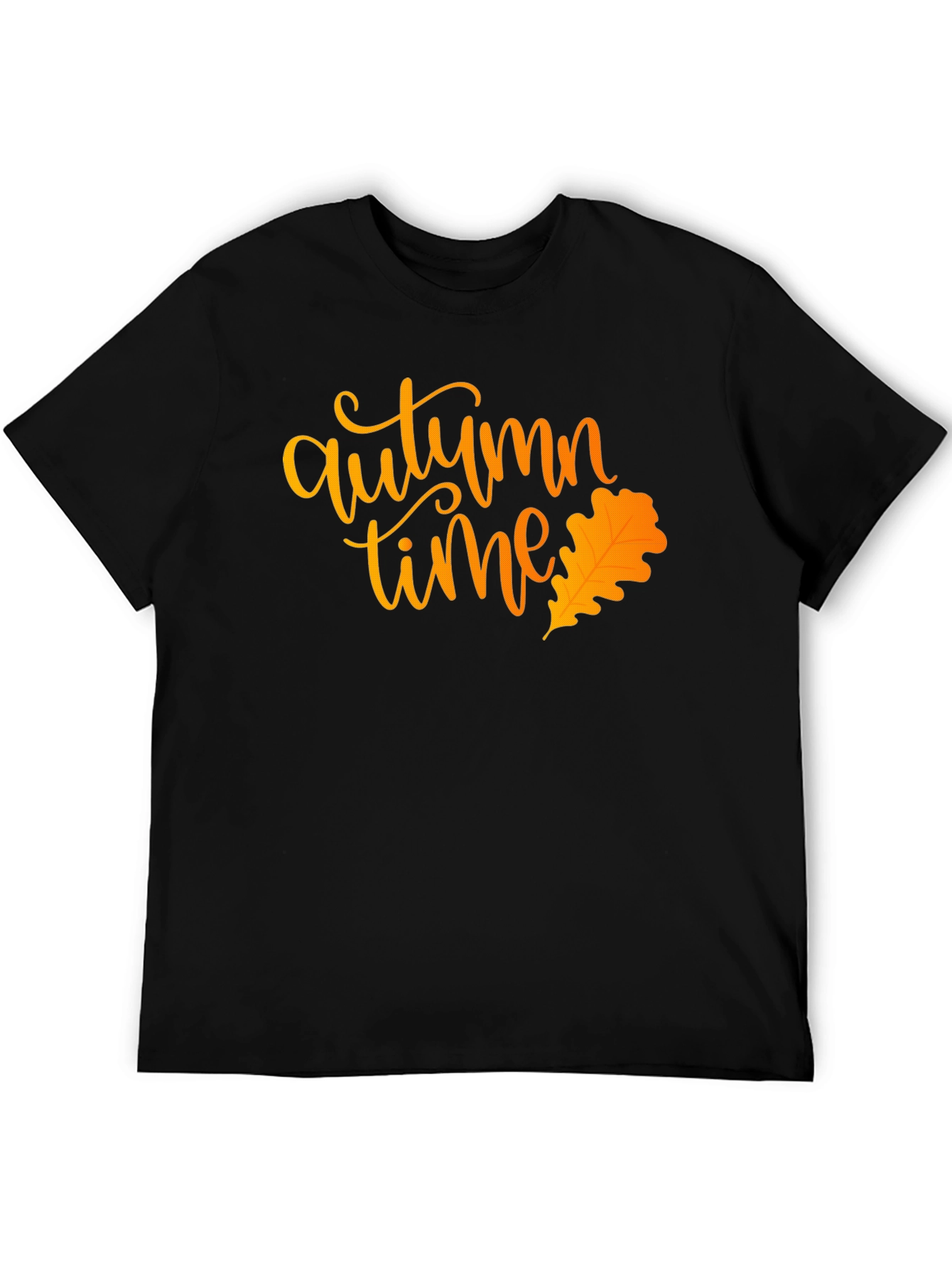 Autumn Time Black T-Shirt