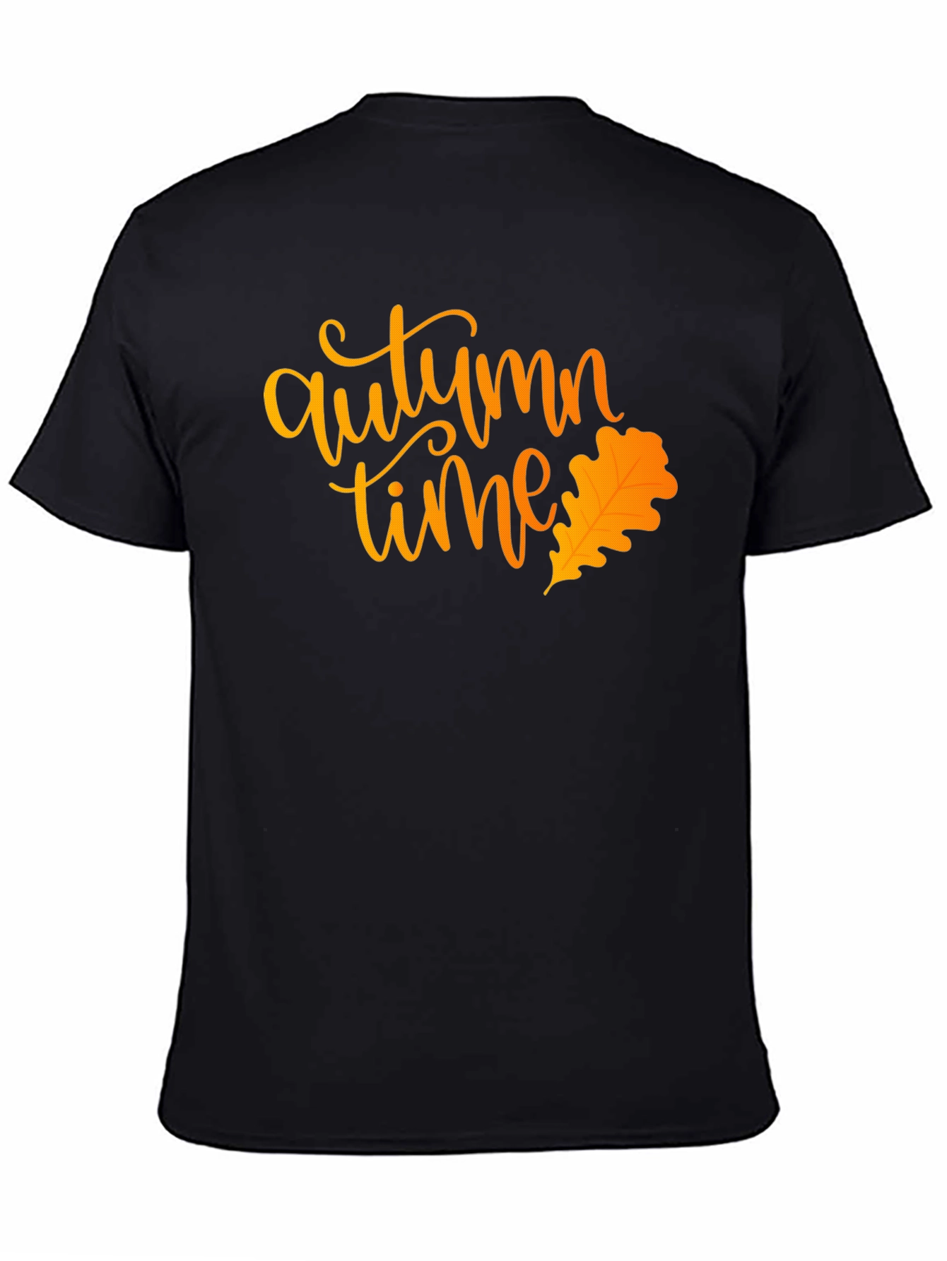Autumn Time Black T-Shirt
