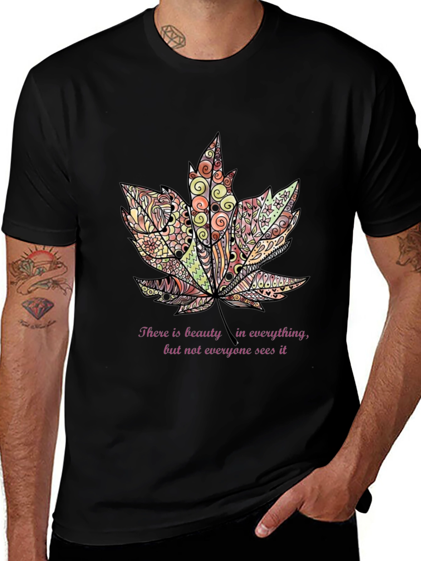 Beauty in Everything Leaf T-Shirt