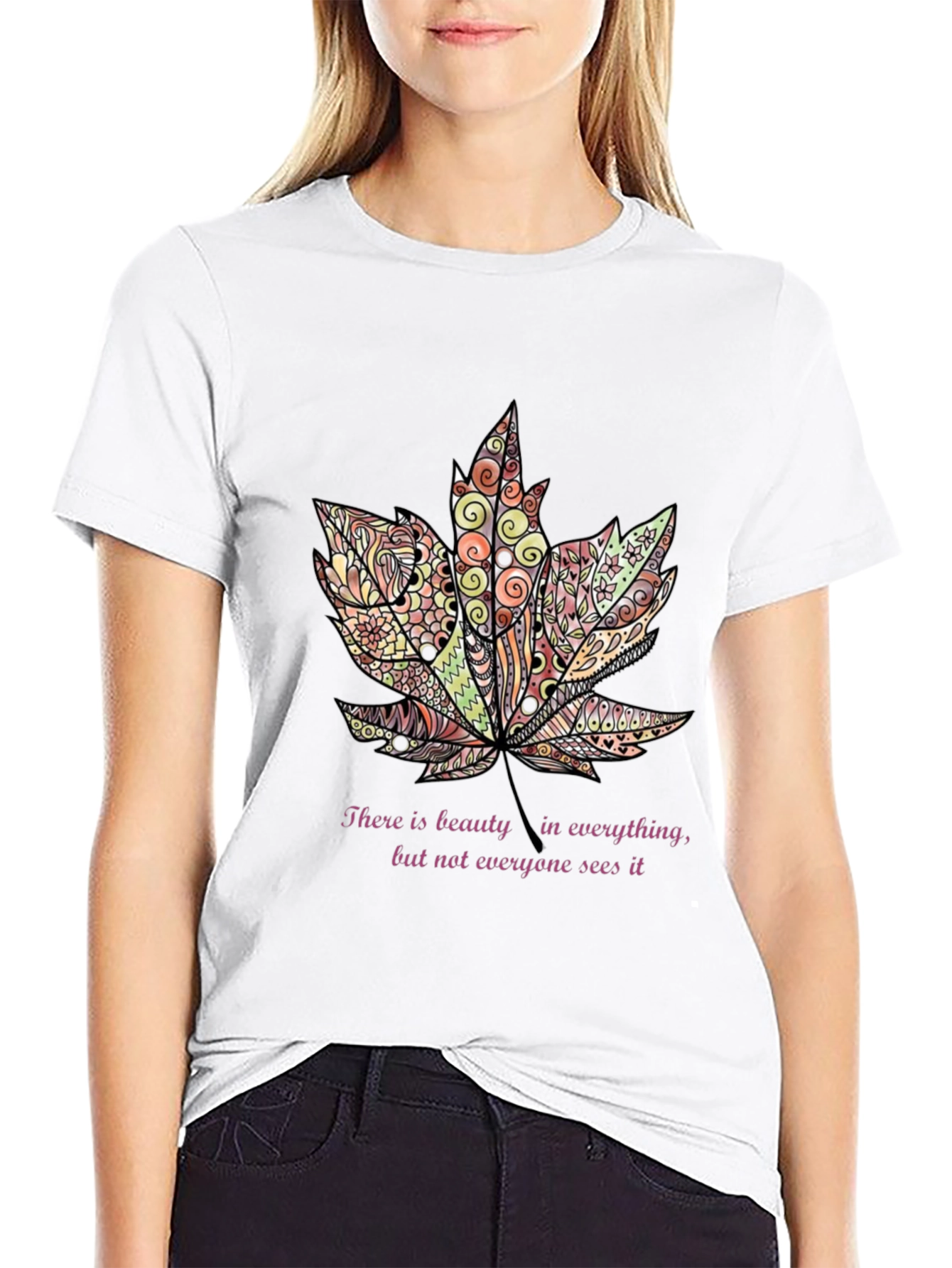 Beauty in Everything Leaf T-Shirt