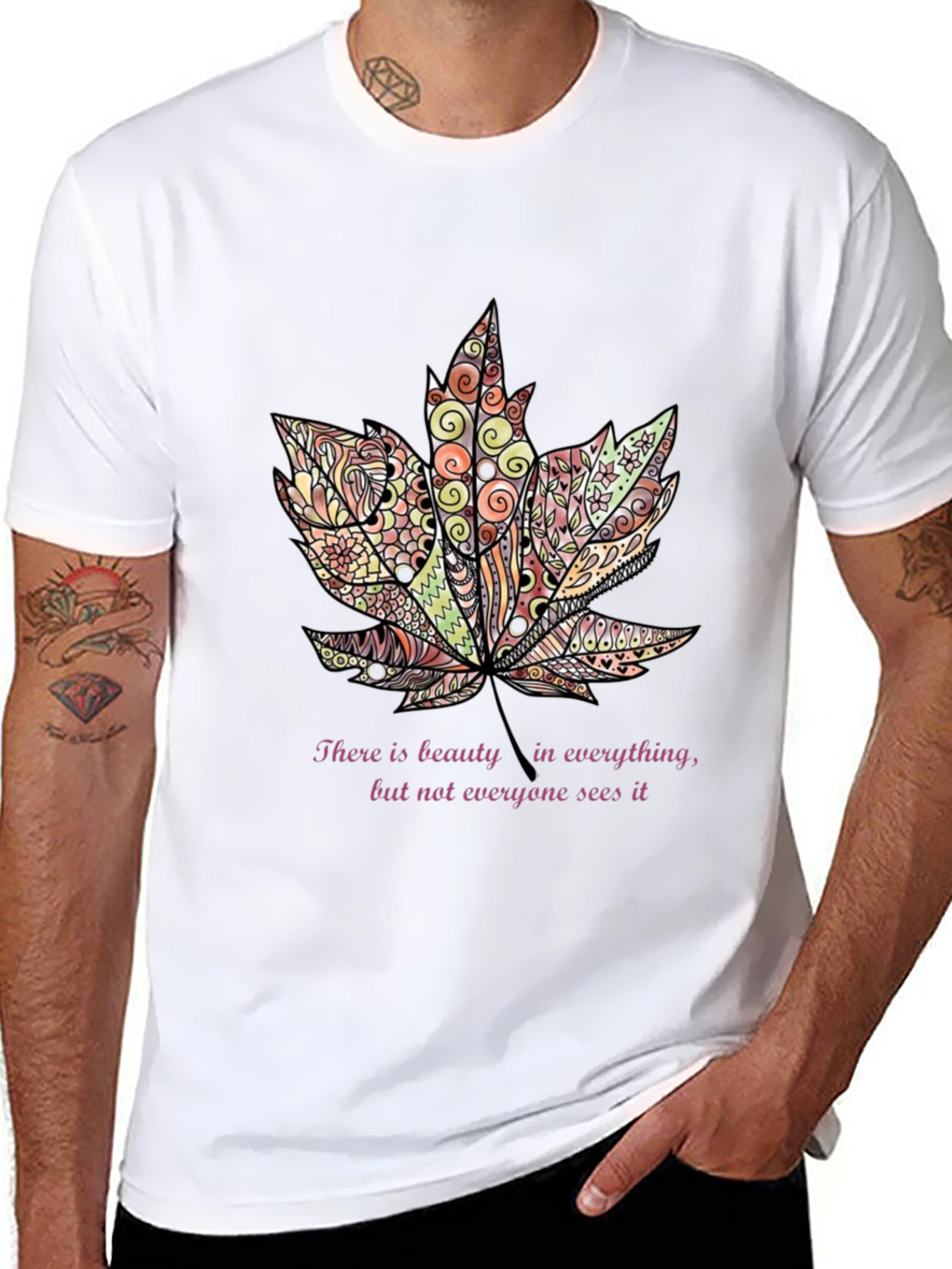 Beauty in Everything Leaf T-Shirt