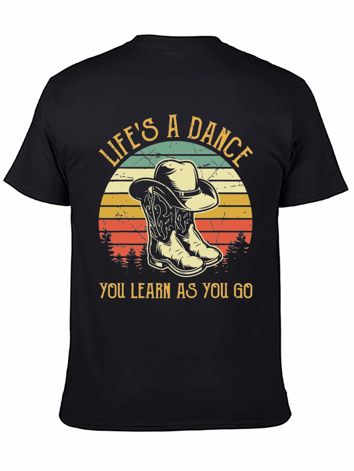 Lifes a Dance Cowboy Boots Graphic T-Shirt