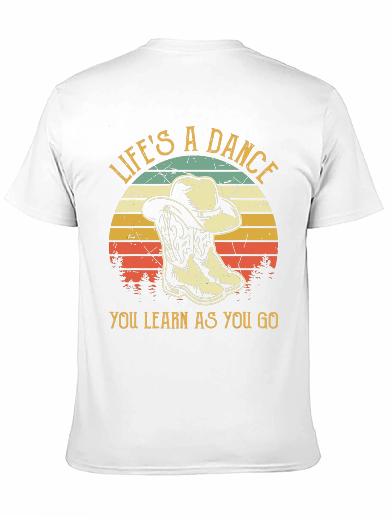 Lifes a Dance Cowboy Boots Graphic T-Shirt