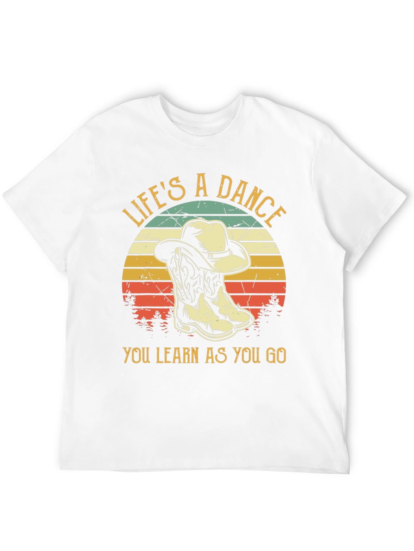 Lifes a Dance Cowboy Boots Graphic T-Shirt