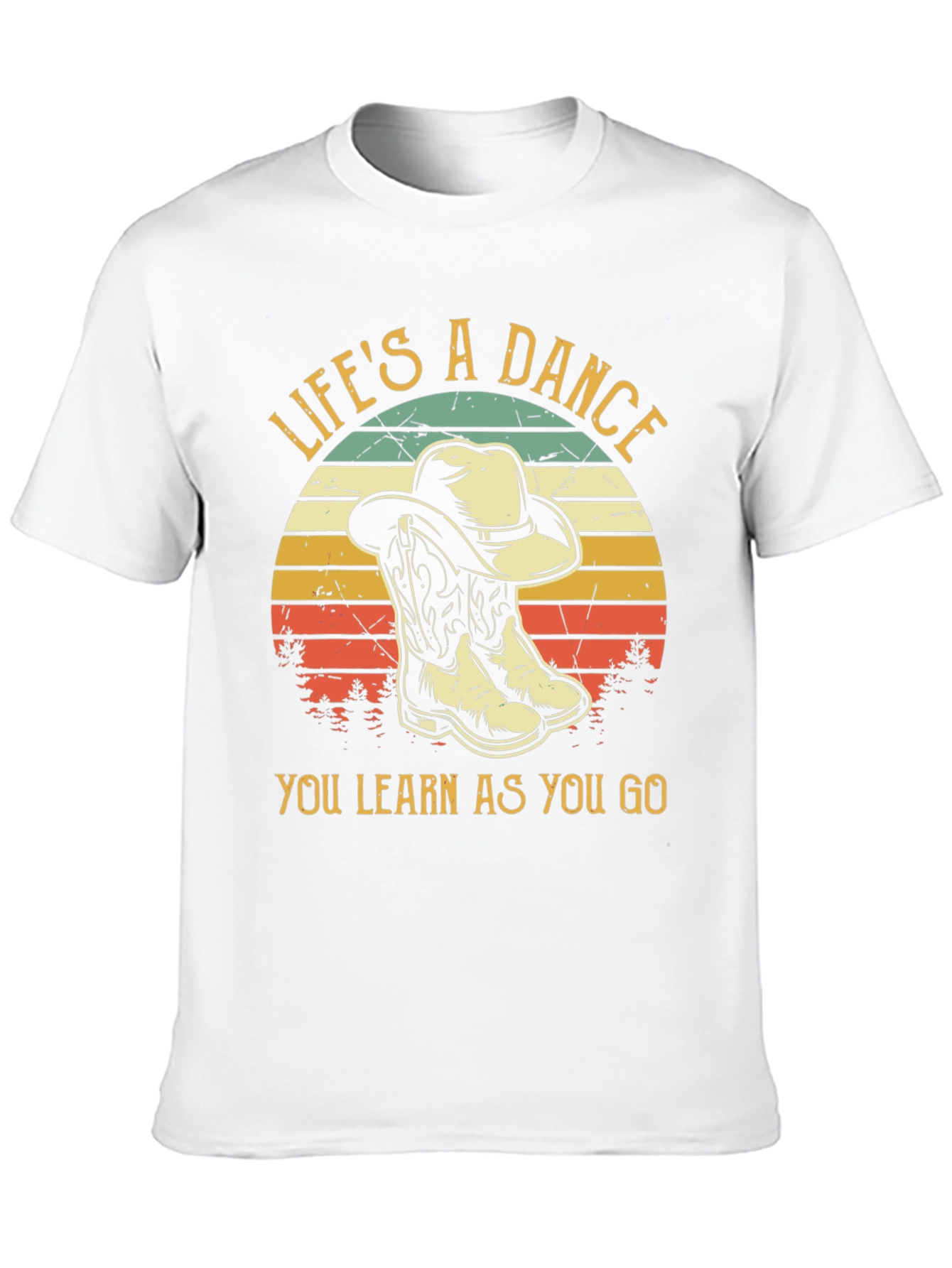 Lifes a Dance Cowboy Boots Graphic T-Shirt
