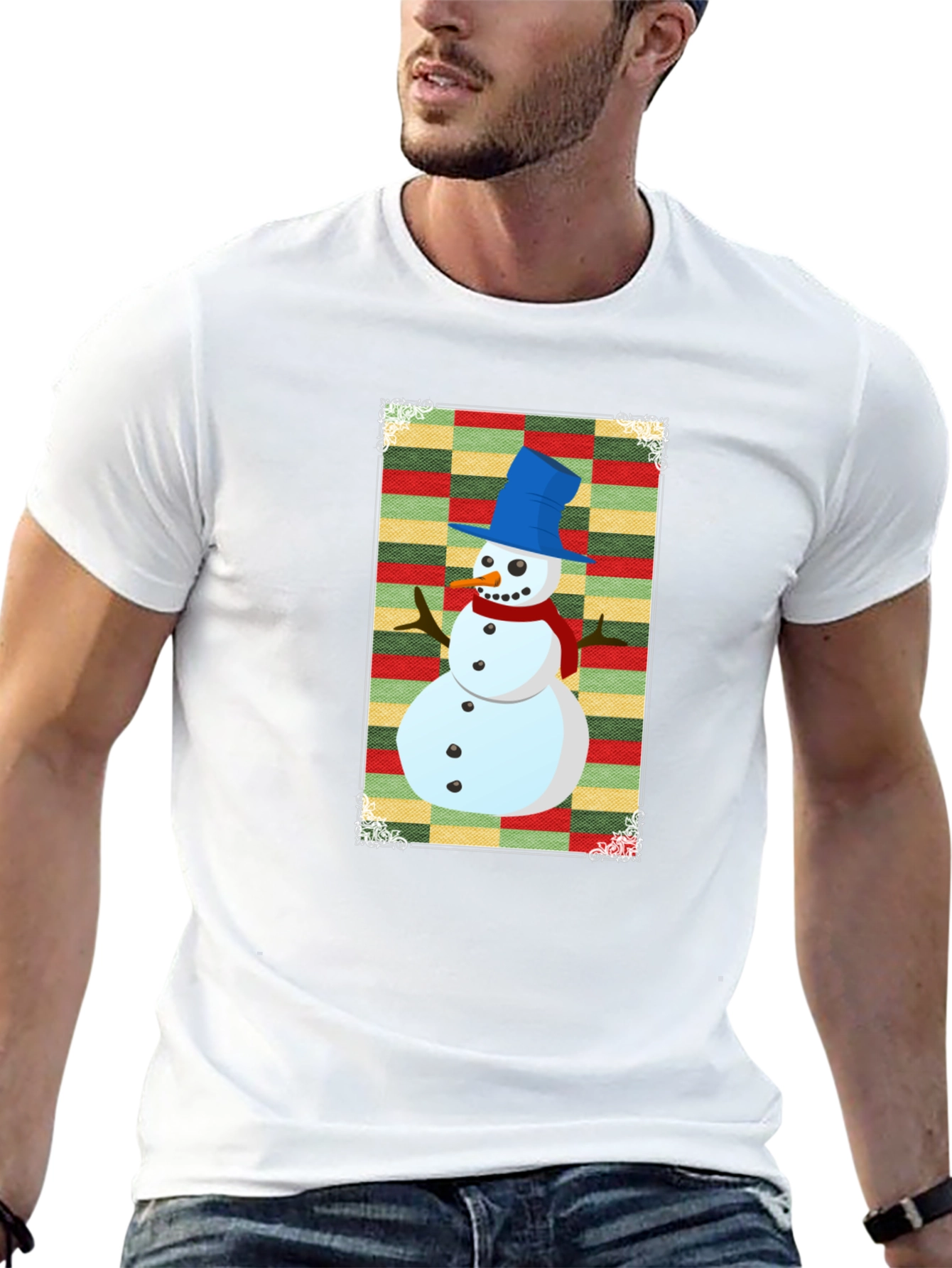Festive Snowman Graphic Tee