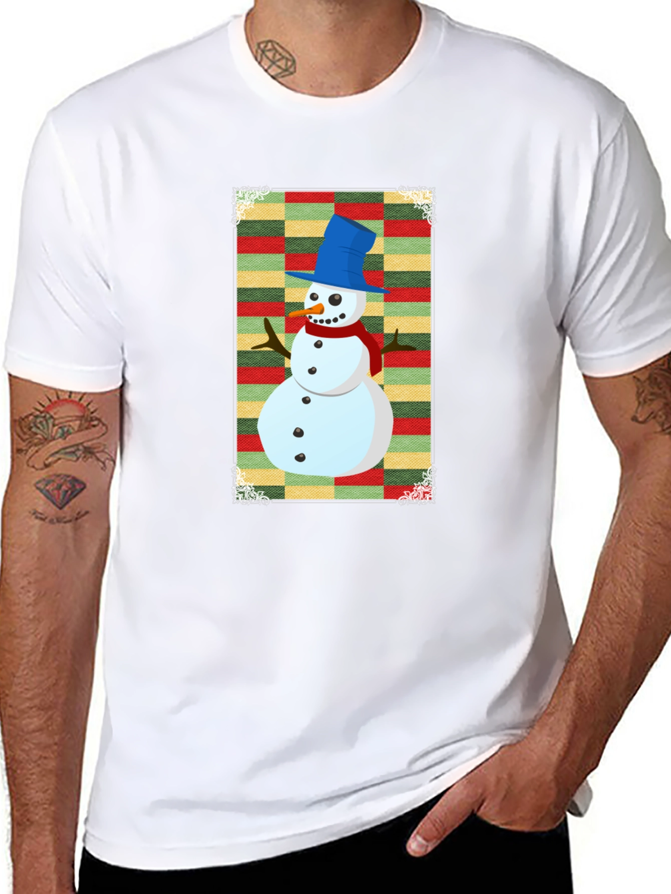 Festive Snowman Graphic Tee