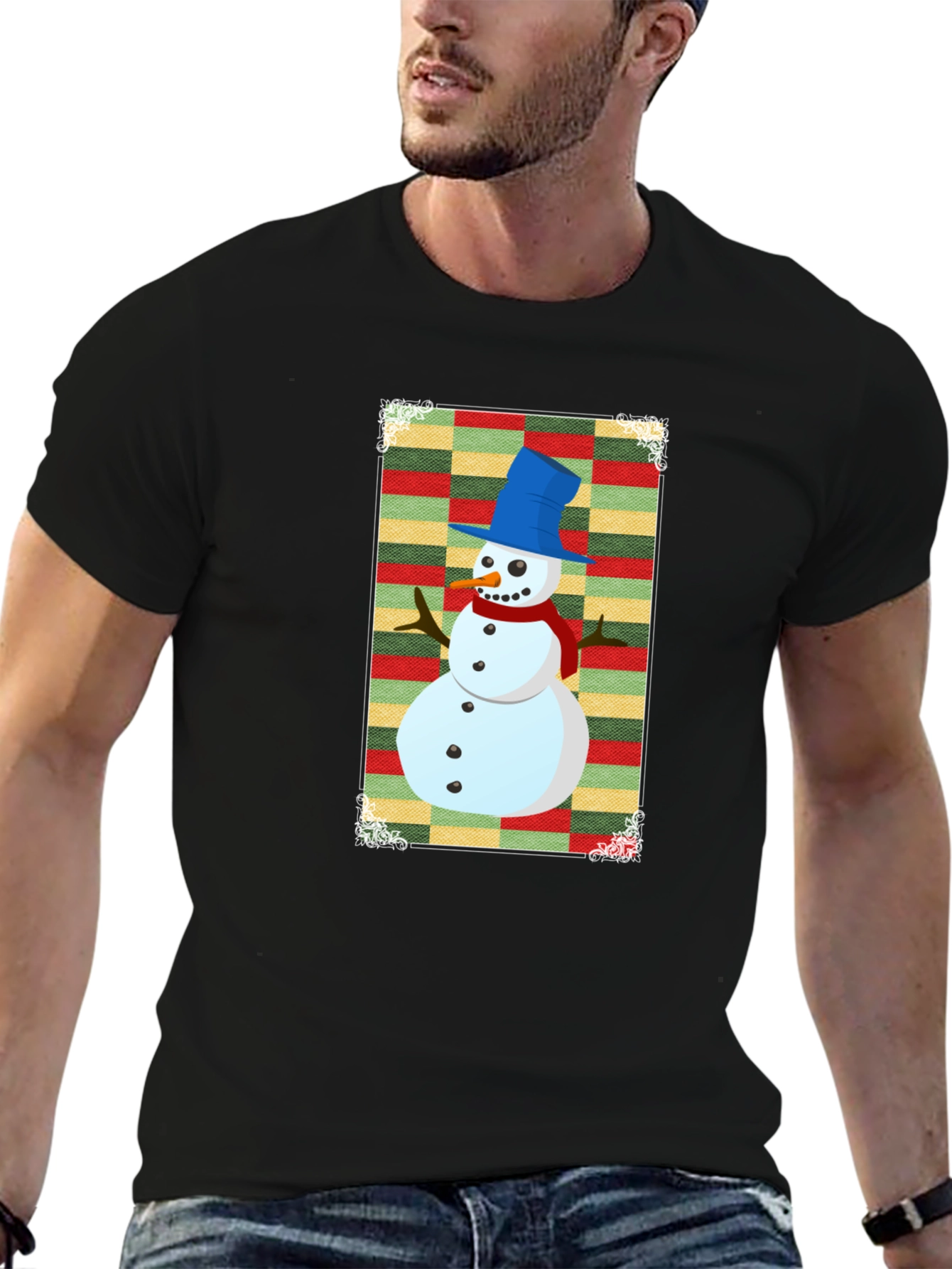 Festive Snowman Graphic Tee