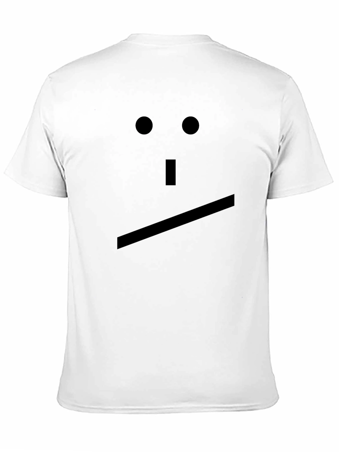 Minimalist Face Graphic Black T-Shirt