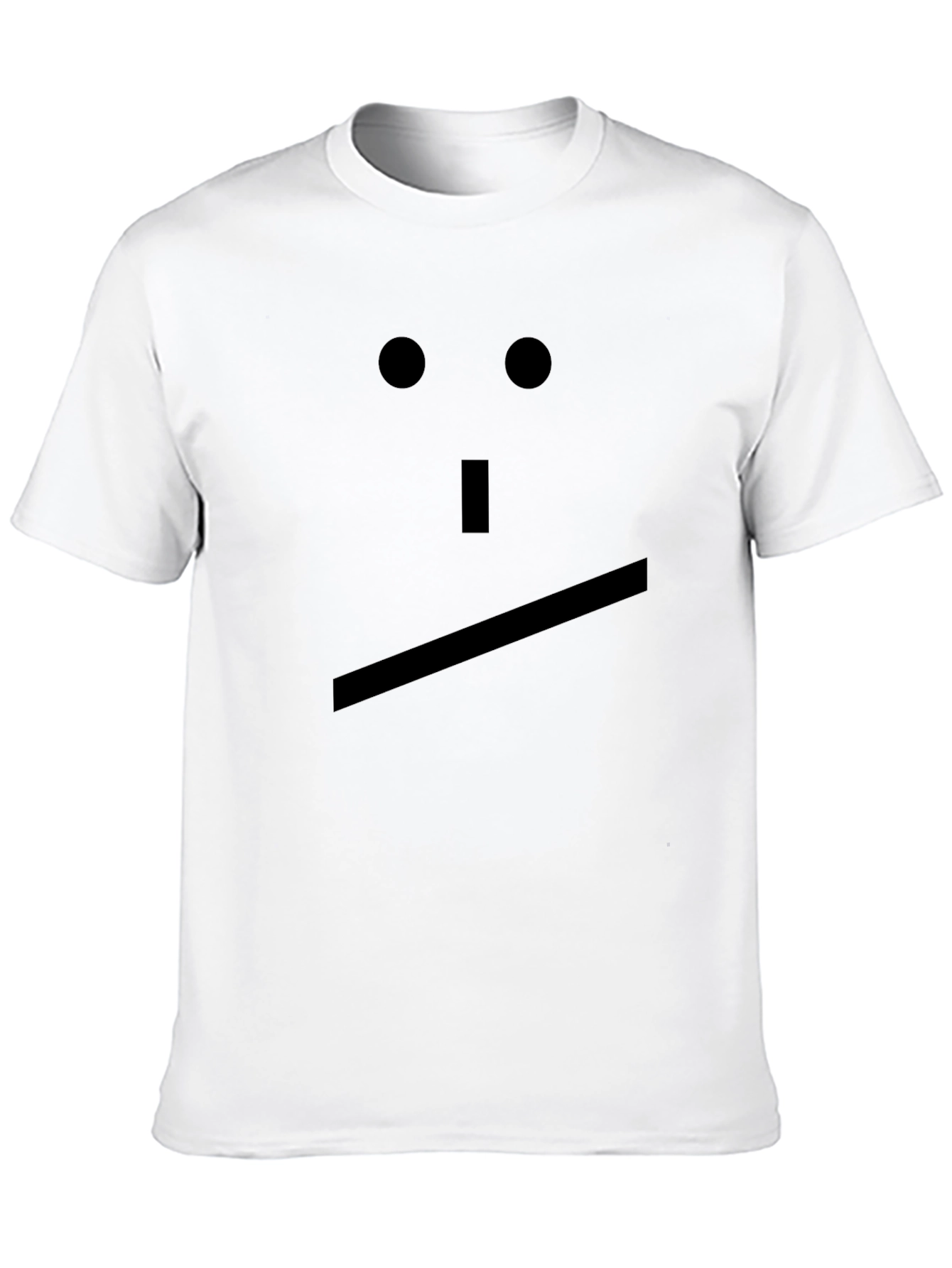 Minimalist Face Graphic Black T-Shirt