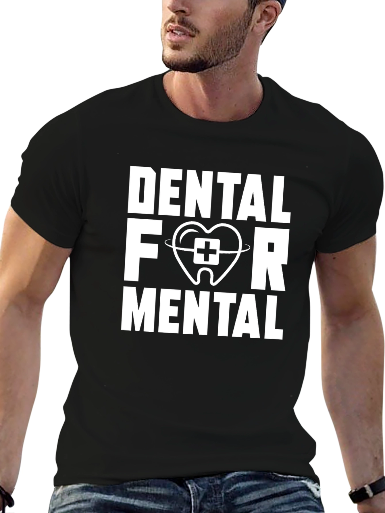 Dental For Mental Black T-Shirt