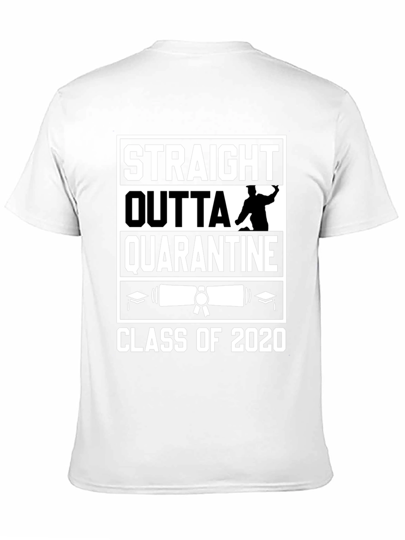 Straight Outta Quarantine 2020 Graduation T-Shirt