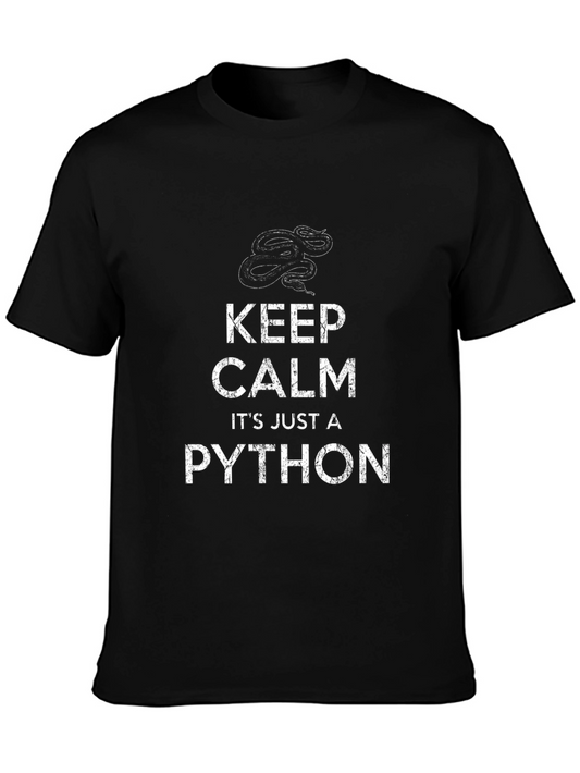 Keep Calm Its Just a Python T-Shirt
