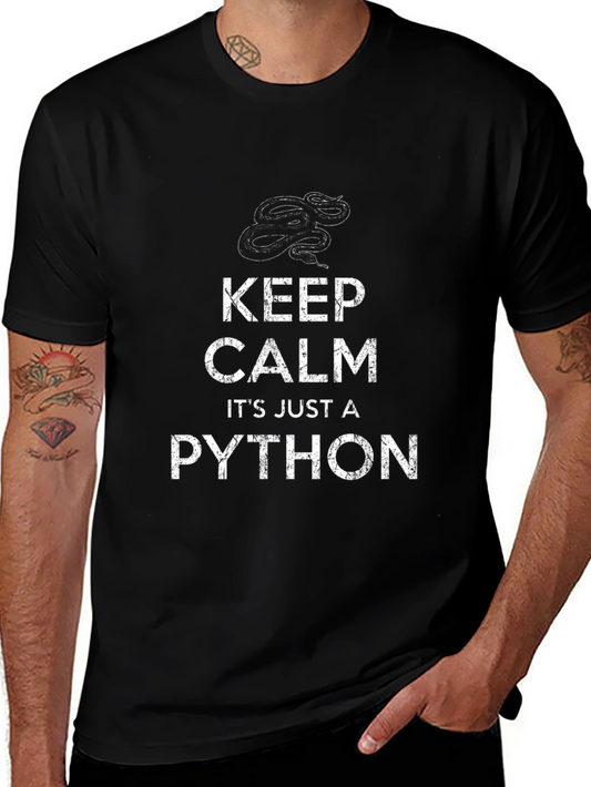 Keep Calm Its Just a Python T-Shirt