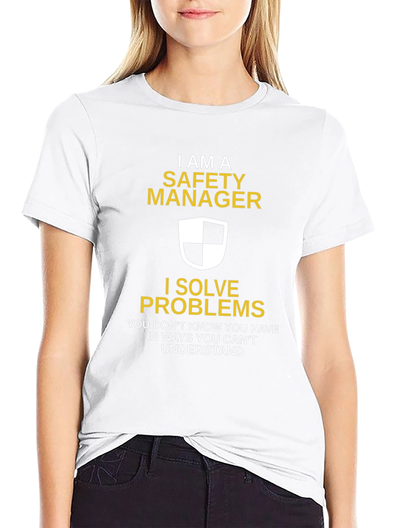 Safety Manager T-Shirt - I Solve Problems Funny Tee