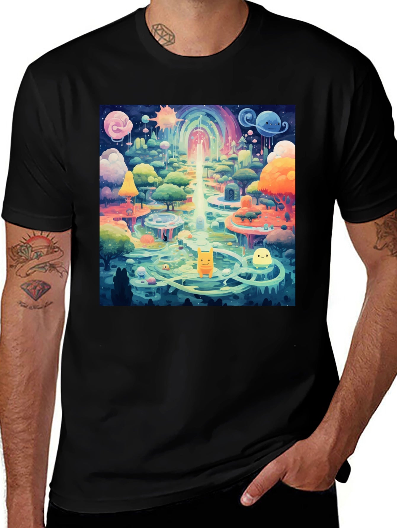 Colorful Dreamscape Graphic Tee