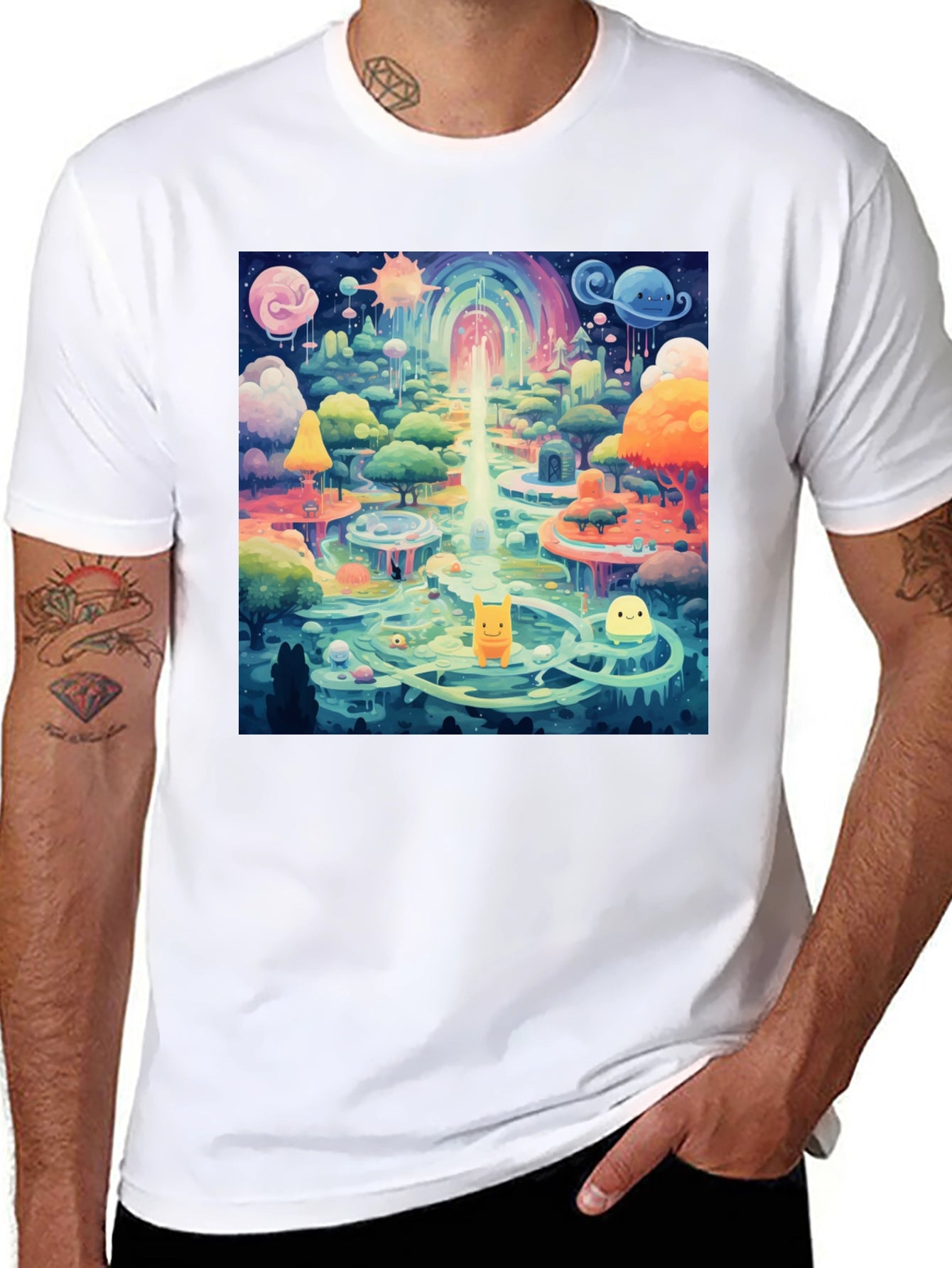 Colorful Dreamscape Graphic Tee