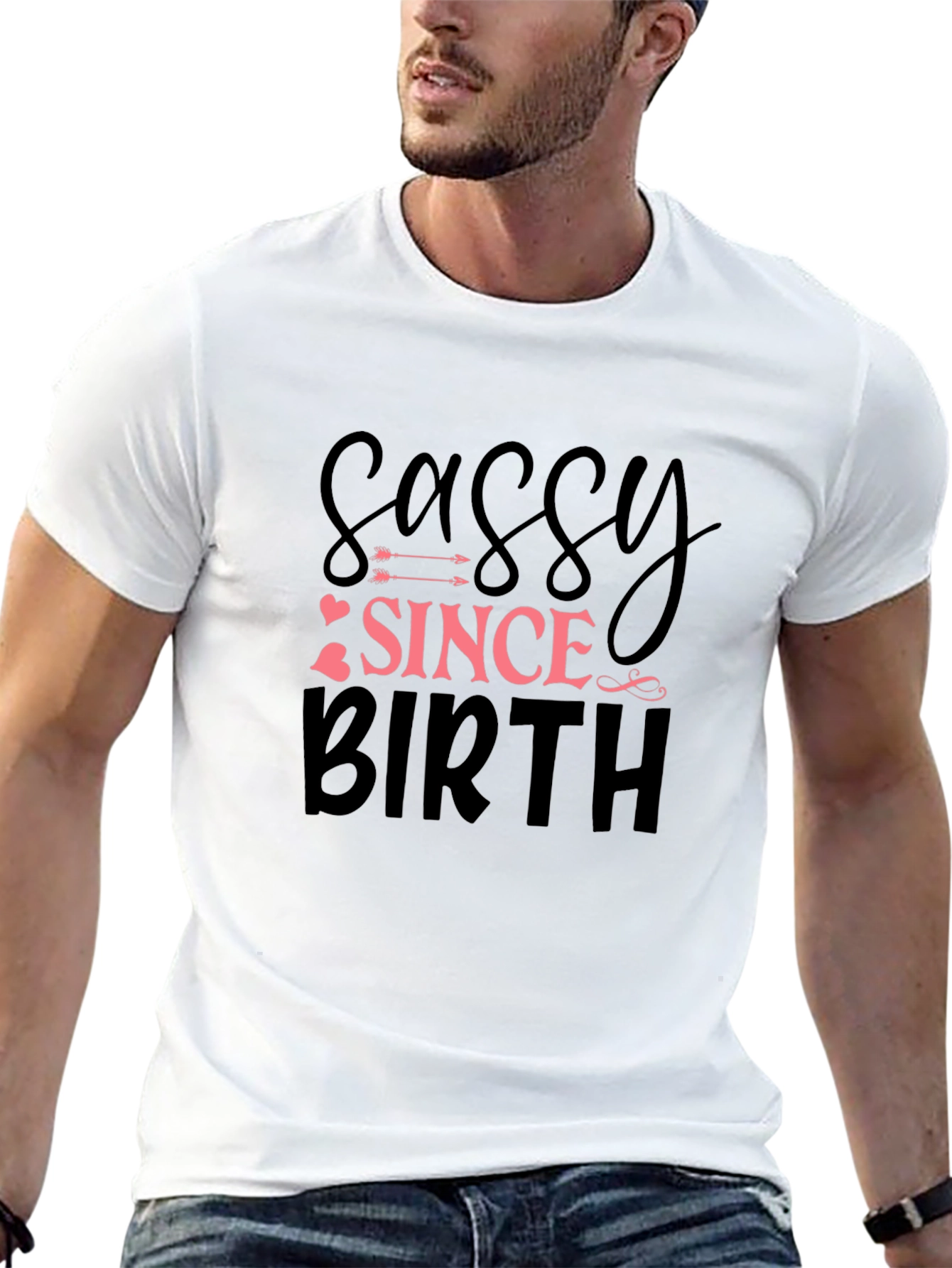 Sassy Since Birth Black Graphic Tee