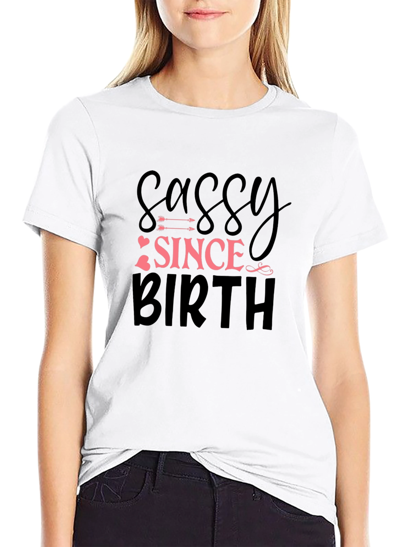 Sassy Since Birth Black Graphic Tee