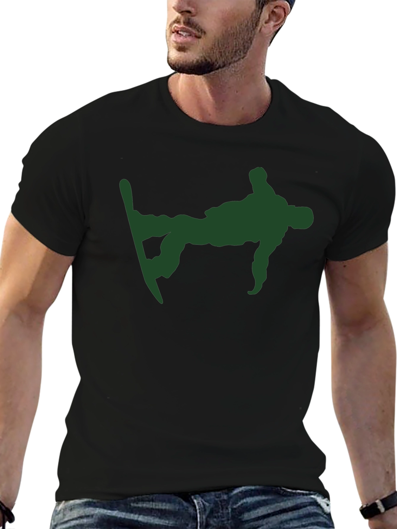 Cool Snowboarder T-Shirt - Black Cotton Tee