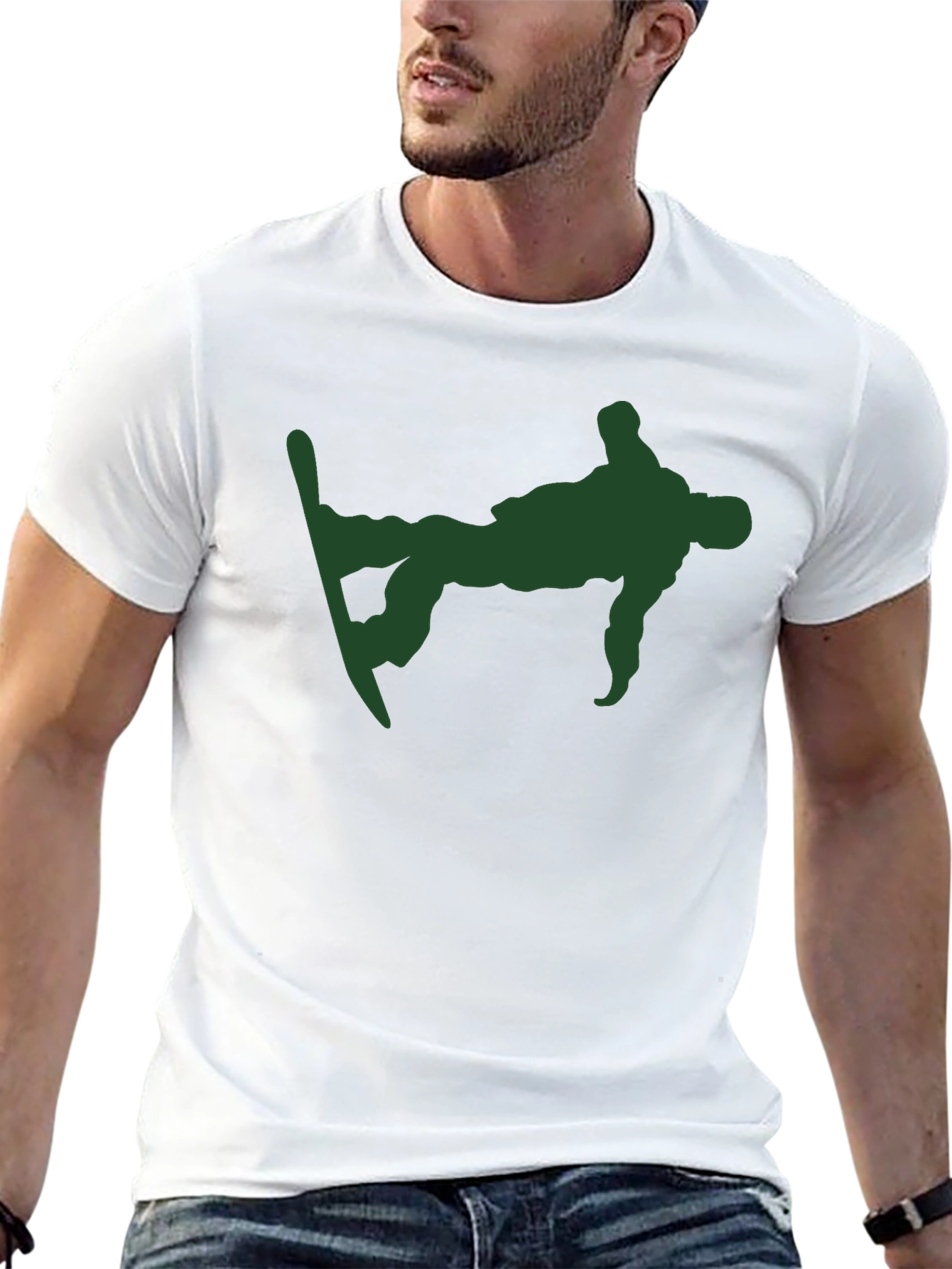Cool Snowboarder T-Shirt - Black Cotton Tee