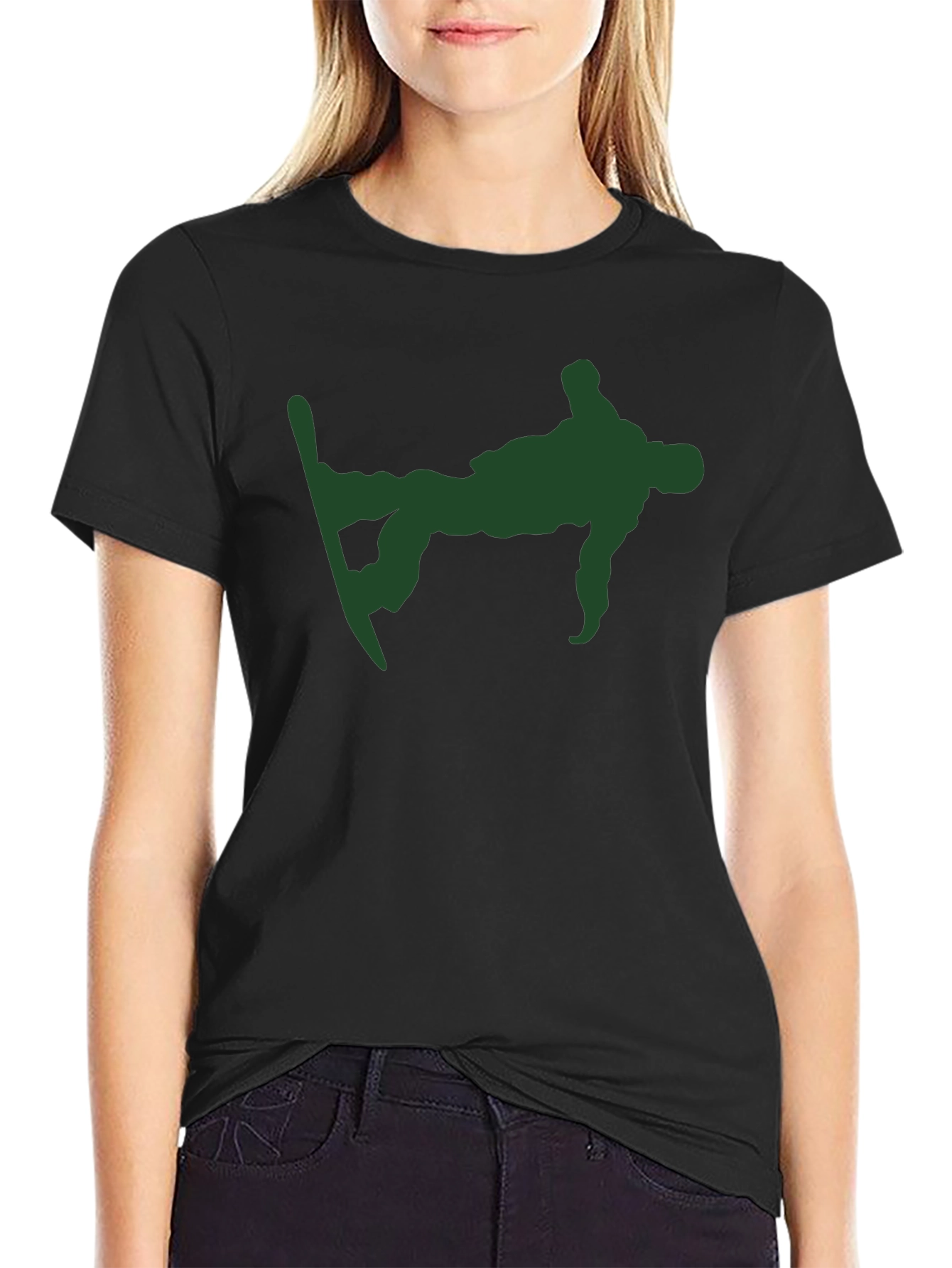Cool Snowboarder T-Shirt - Black Cotton Tee