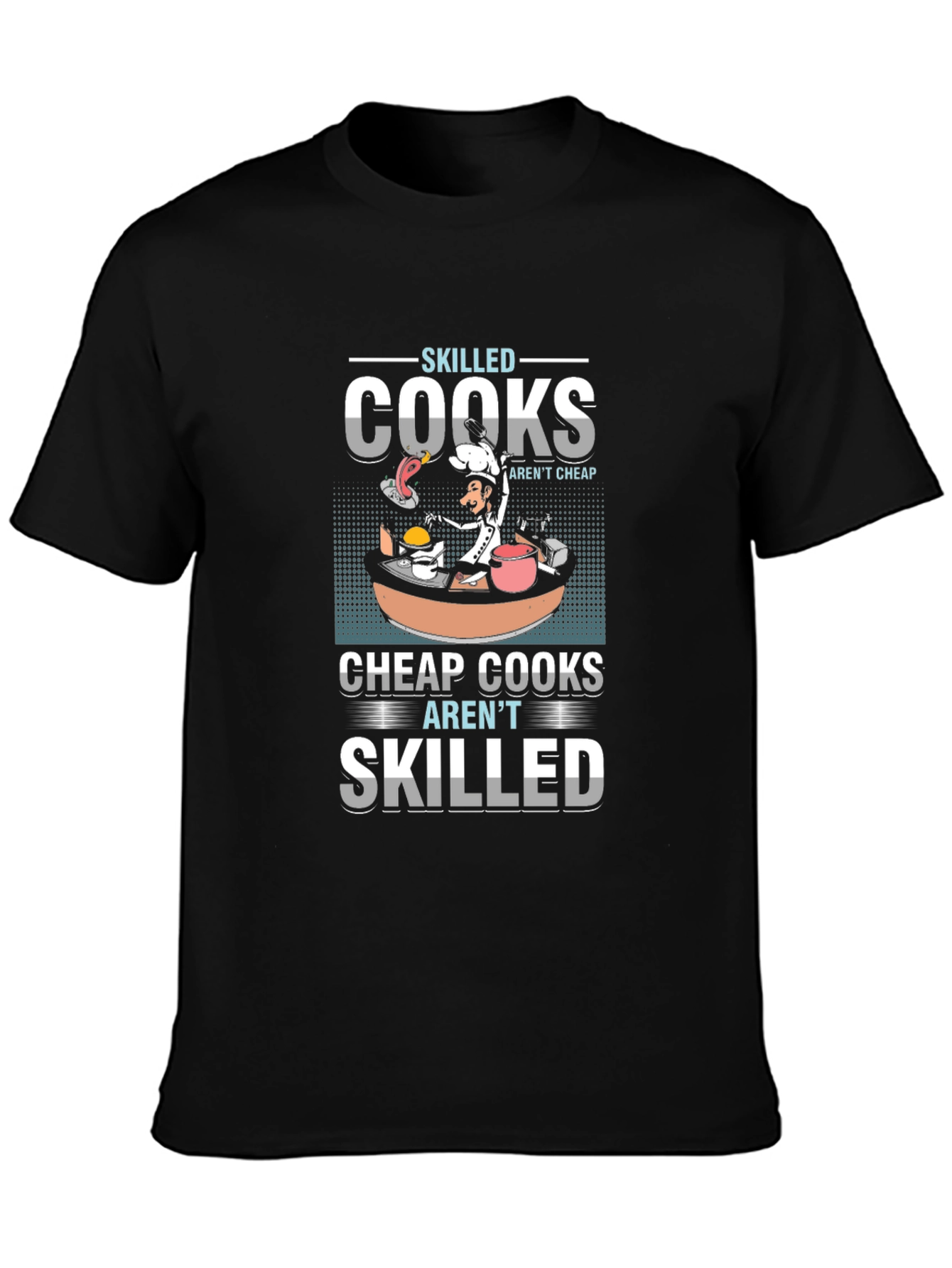 Skilled Cooks Graphic T-Shirt - Unique Culinary Design