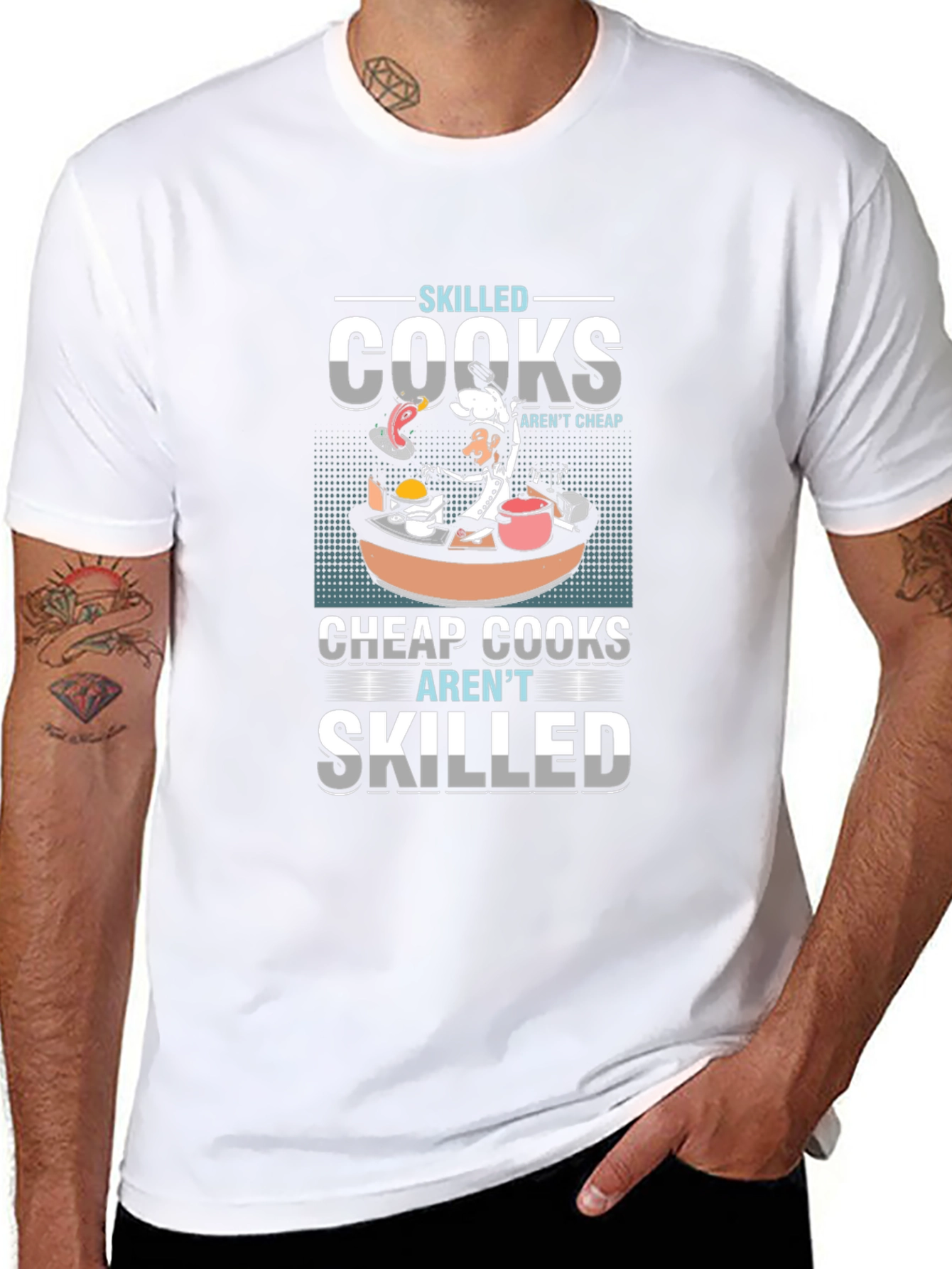 Skilled Cooks Graphic T-Shirt - Unique Culinary Design