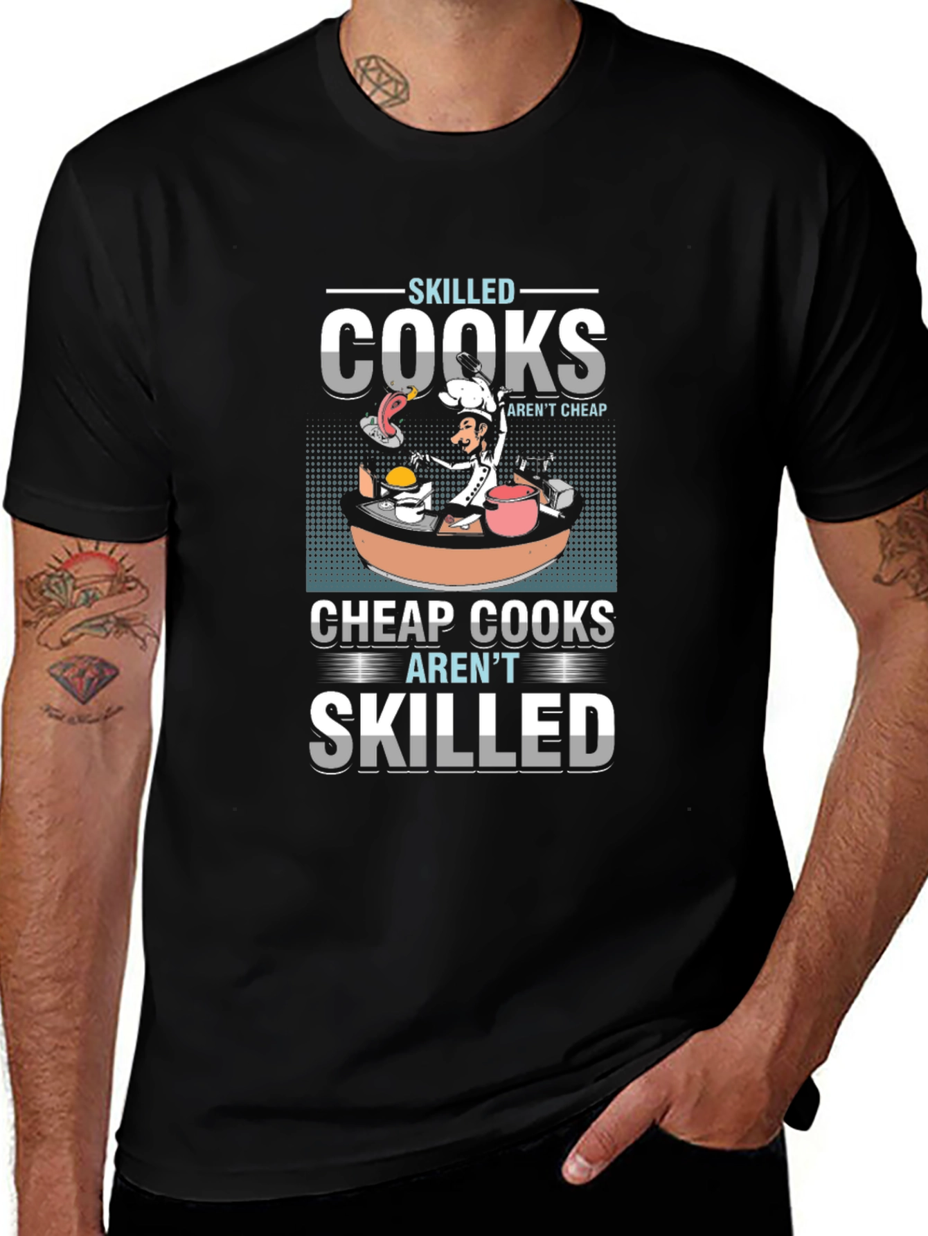 Skilled Cooks Graphic T-Shirt - Unique Culinary Design