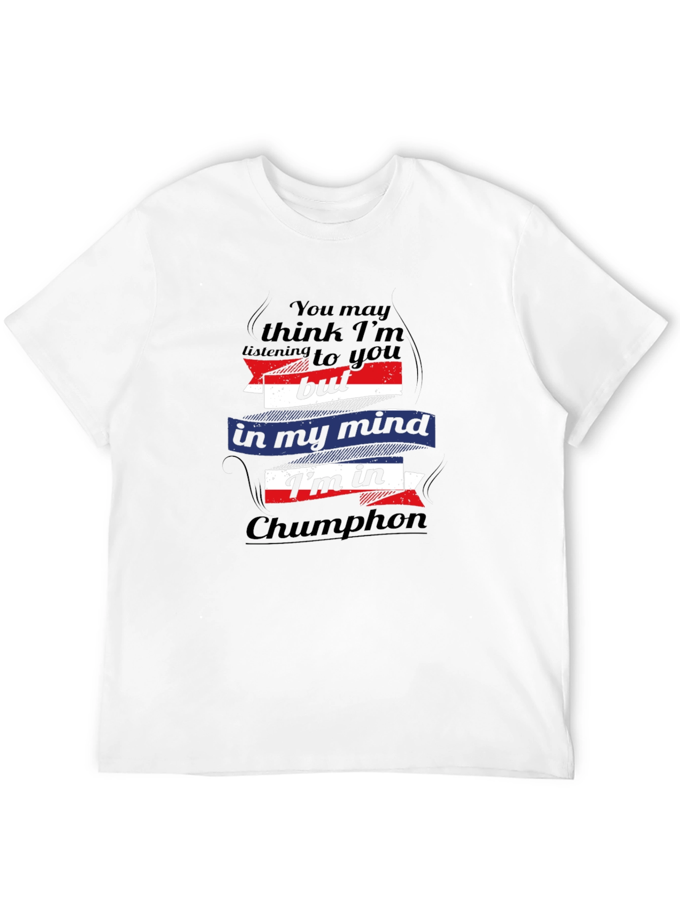 Chumphon Mind Mens Black T-Shirt