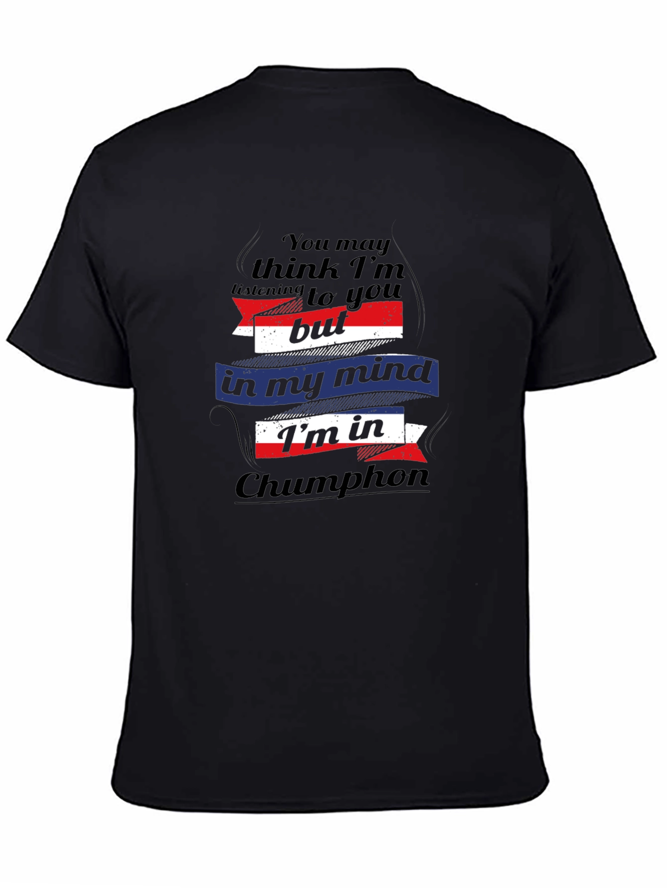 Chumphon Mind Mens Black T-Shirt