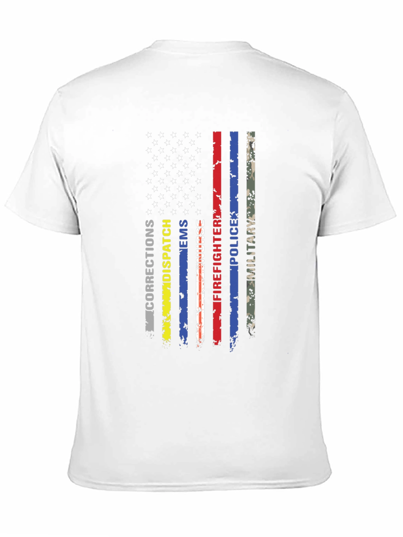 American Flag First Responder T-Shirt