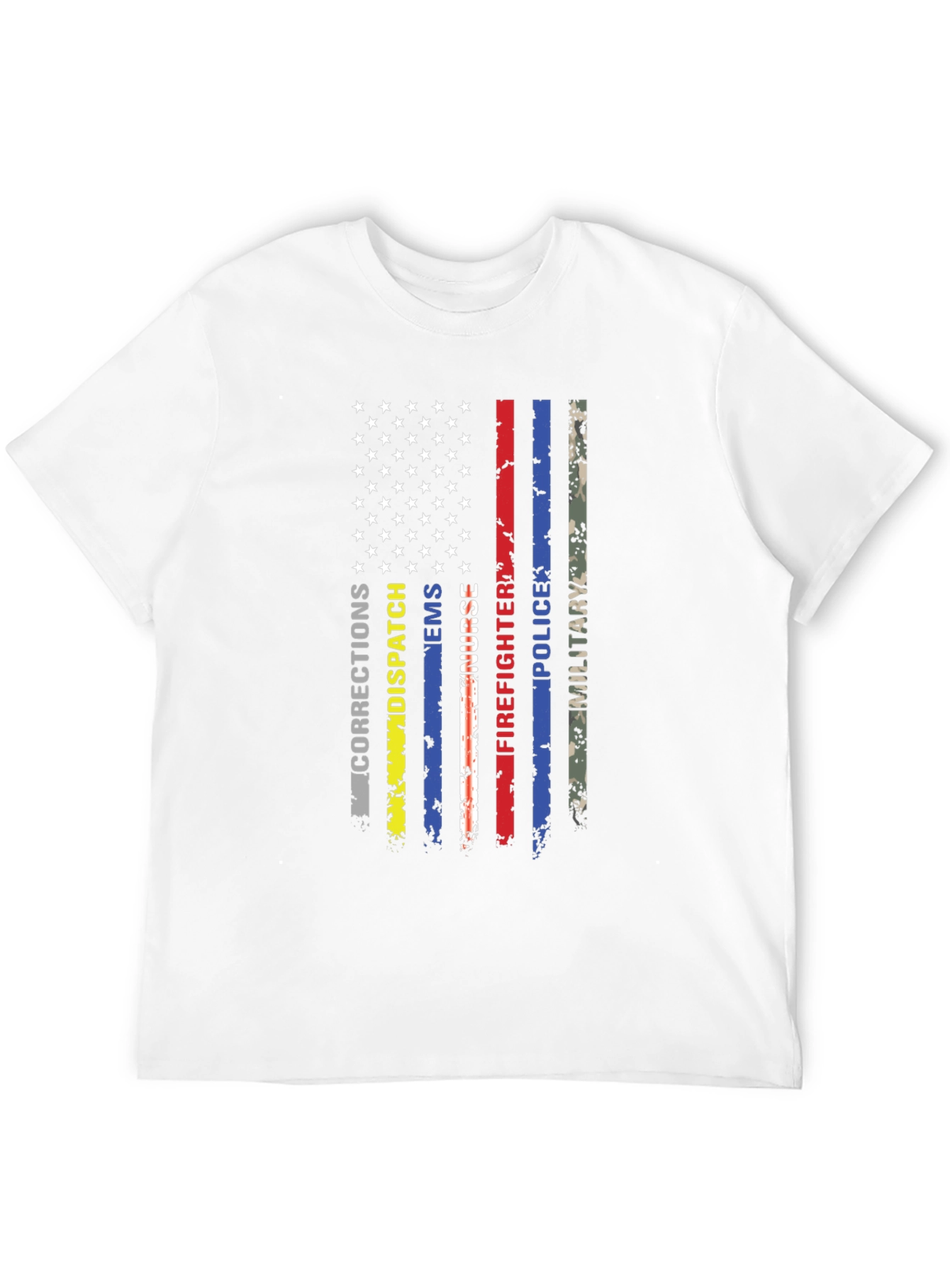 American Flag First Responder T-Shirt