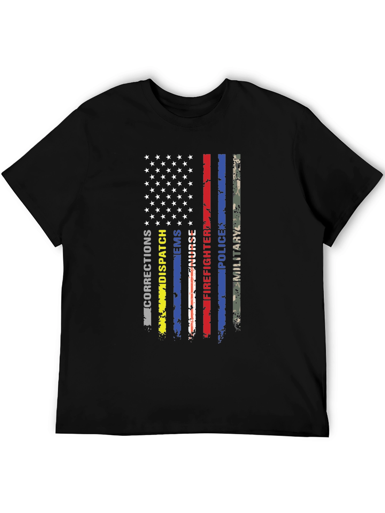 American Flag First Responder T-Shirt