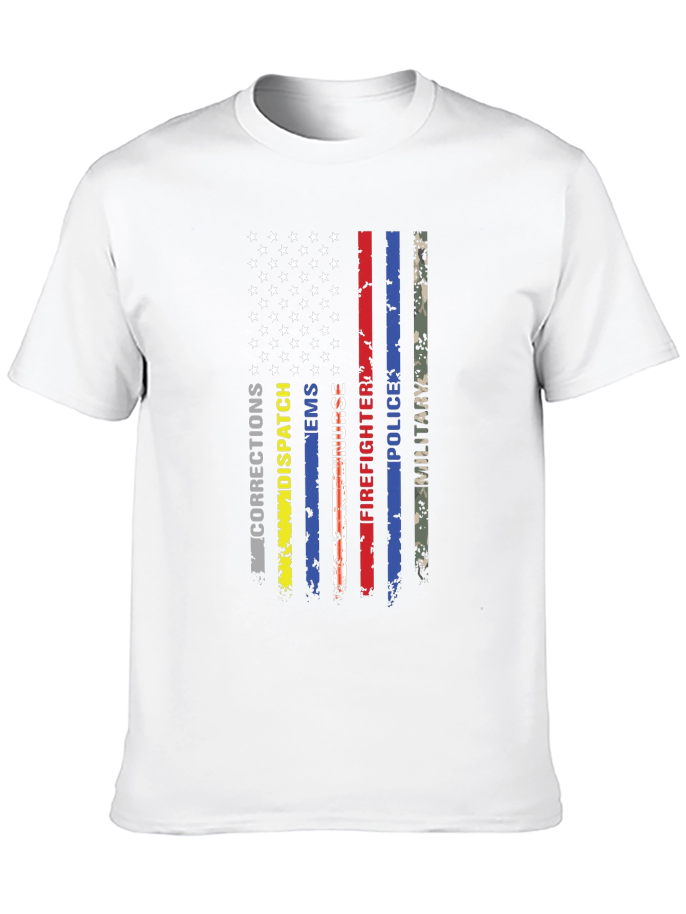 American Flag First Responder T-Shirt