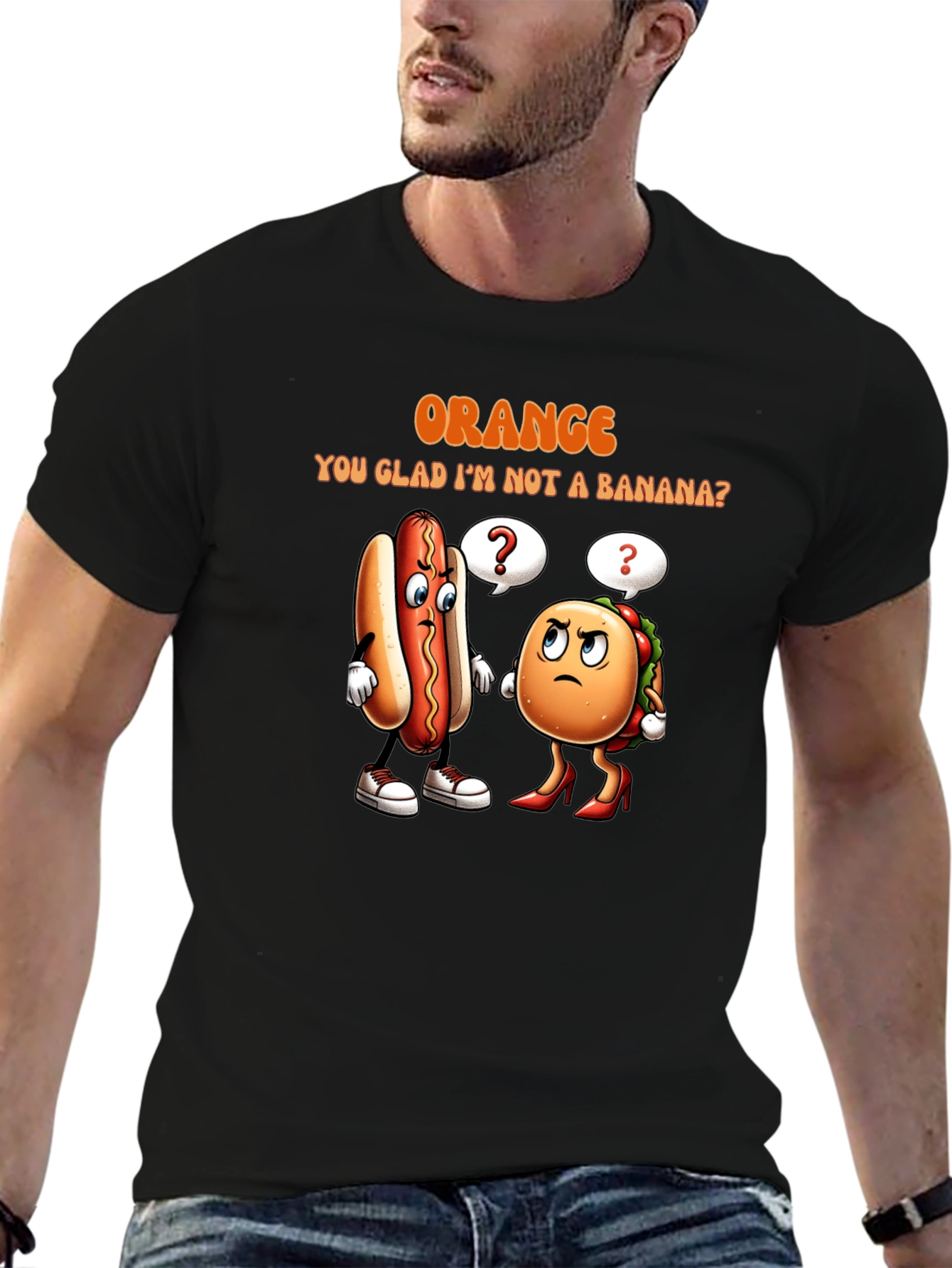 Orange You Glad T-Shirt: Funny Food Pun Tee