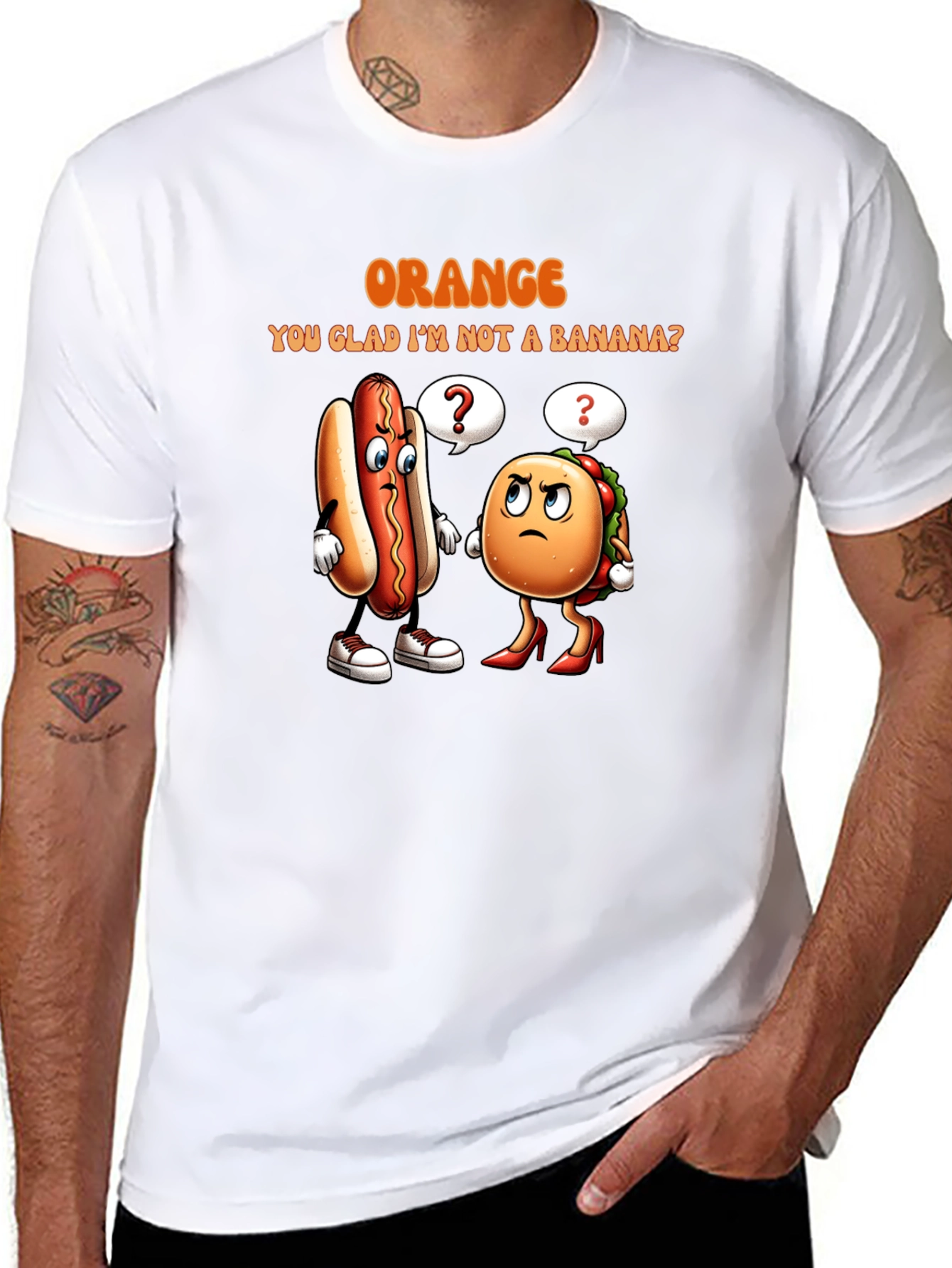 Orange You Glad T-Shirt: Funny Food Pun Tee