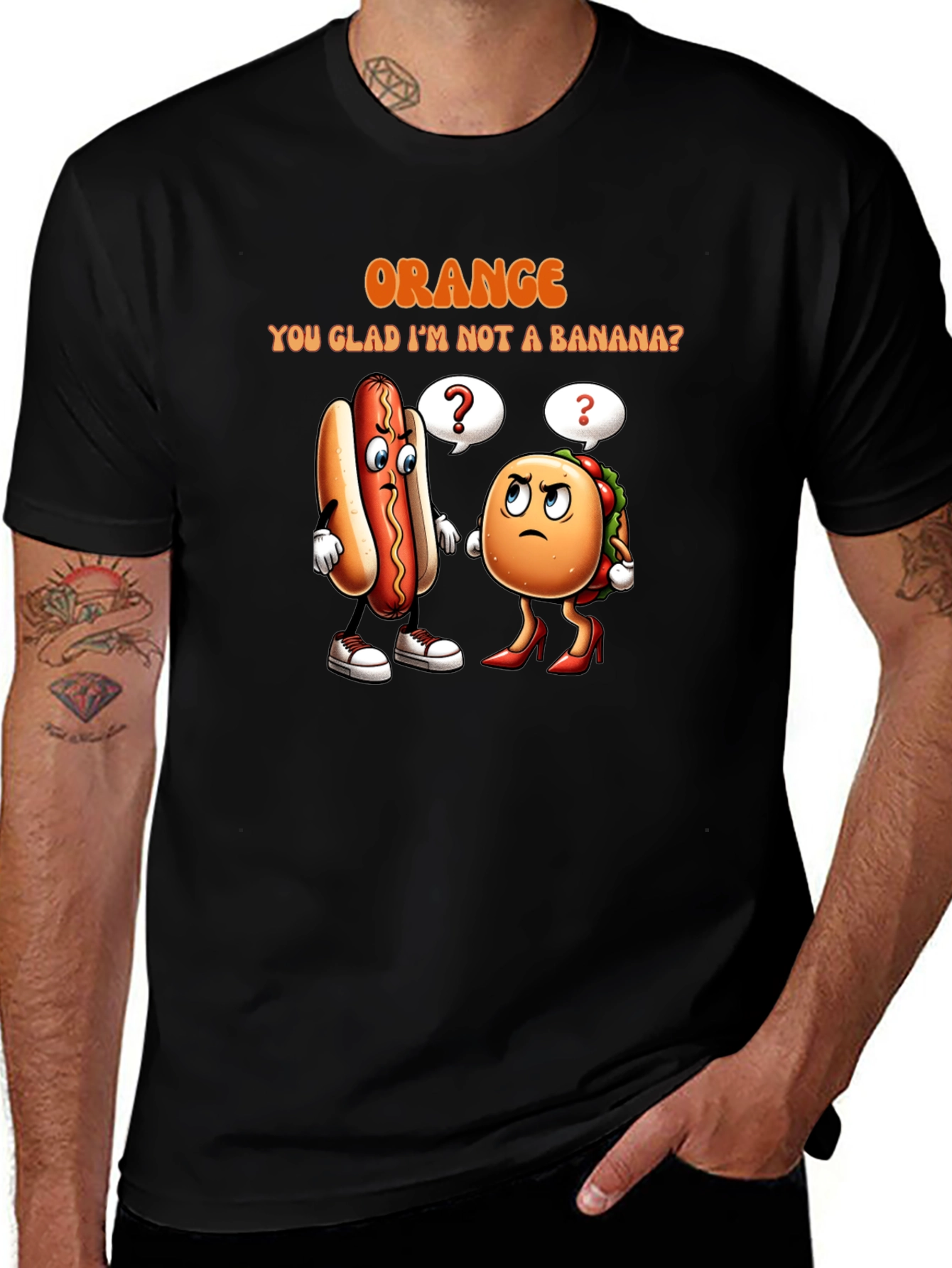 Orange You Glad T-Shirt: Funny Food Pun Tee