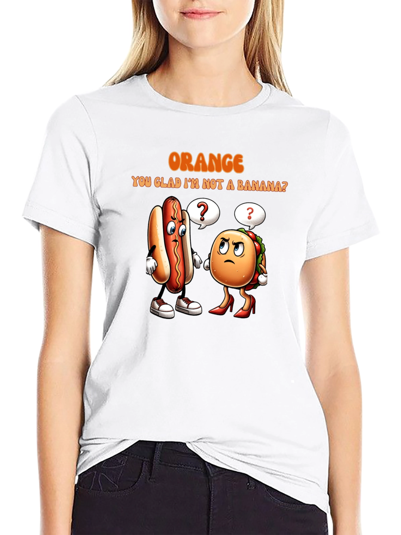 Orange You Glad T-Shirt: Funny Food Pun Tee