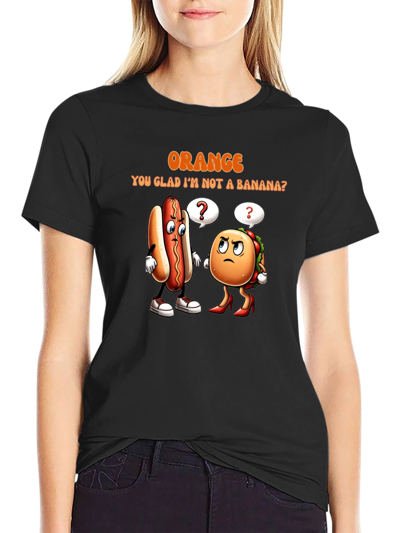 Orange You Glad T-Shirt: Funny Food Pun Tee