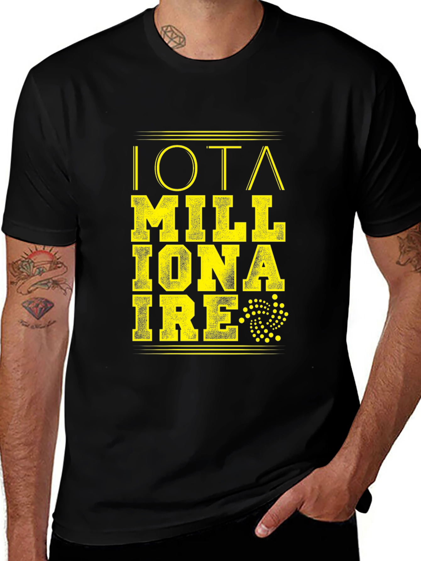 IOTA Millionaire T-Shirt - Black Graphic Tee