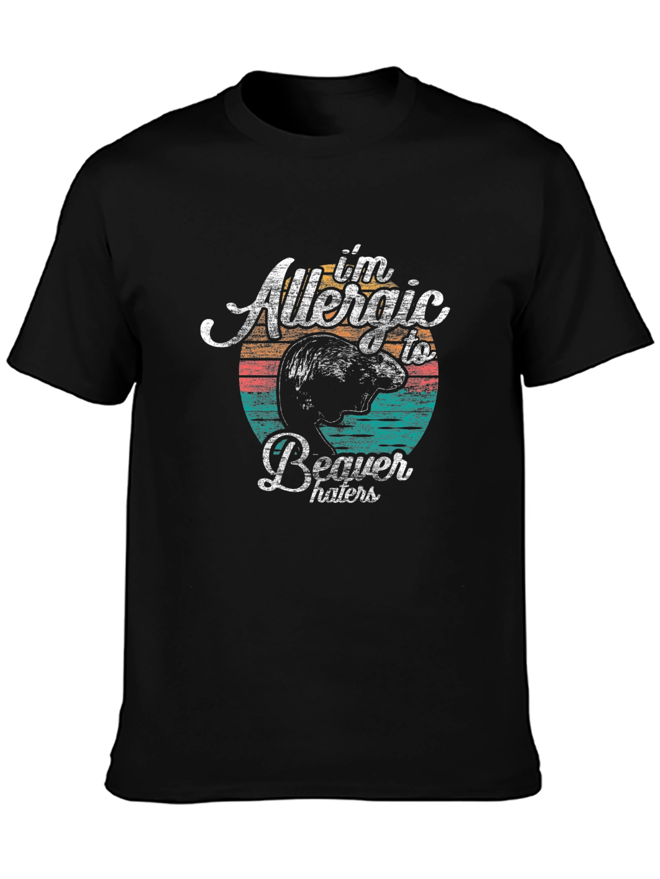 Allergic To Beaver Haters Graphic T-Shirt