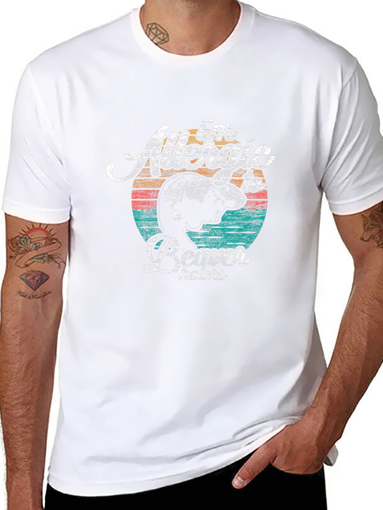 Allergic To Beaver Haters Graphic T-Shirt